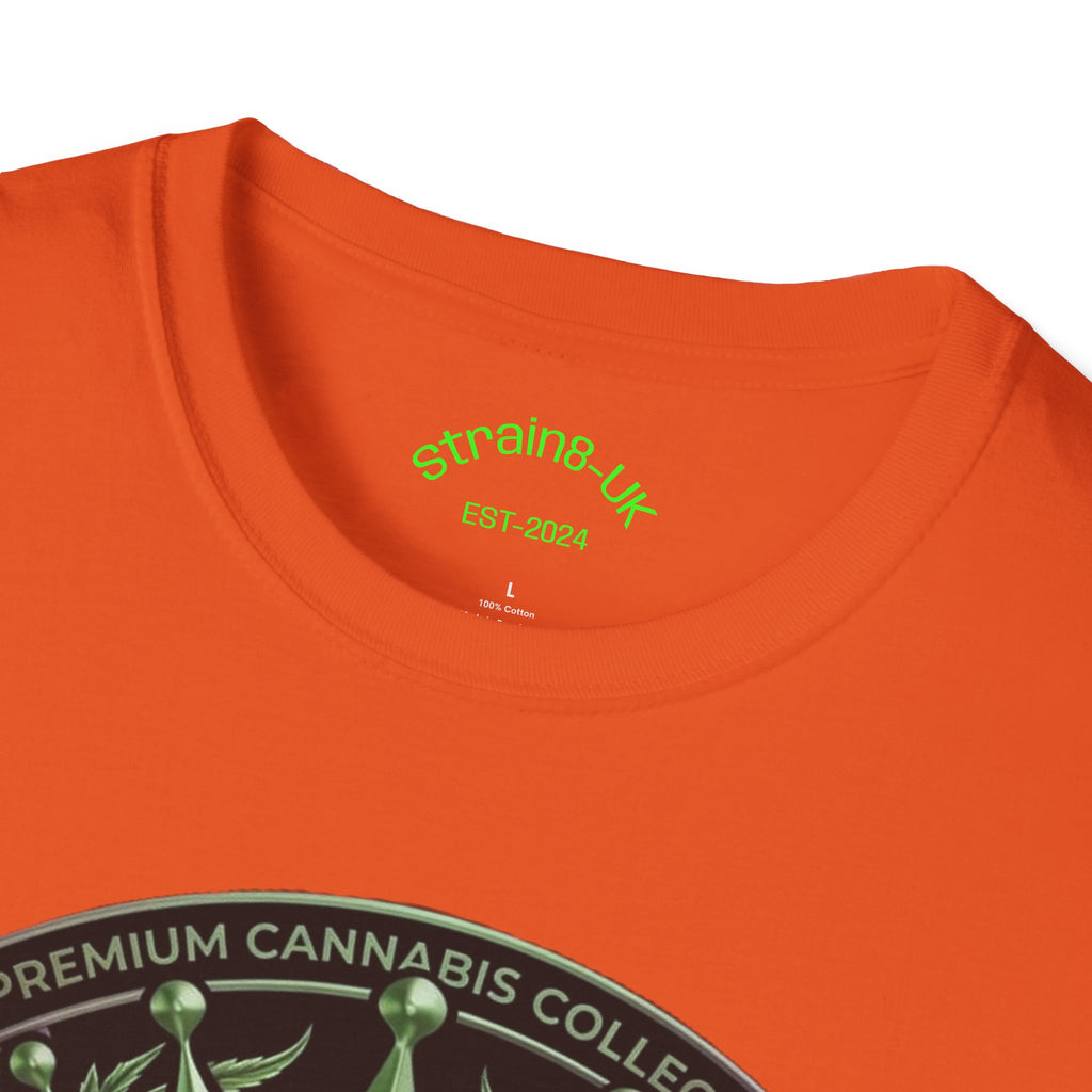 Strain8-UK Cannabis Crown Graffiti T-Shirt — S8-UK Green & Purple Streetwear