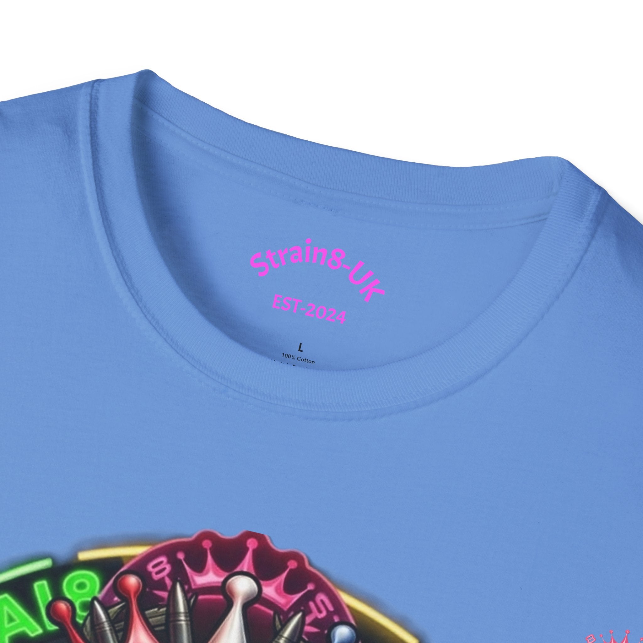 Strain8-UK Ted&Fred Special UK Logo T-Shirt — Cannabis Emblem Graphic Tee