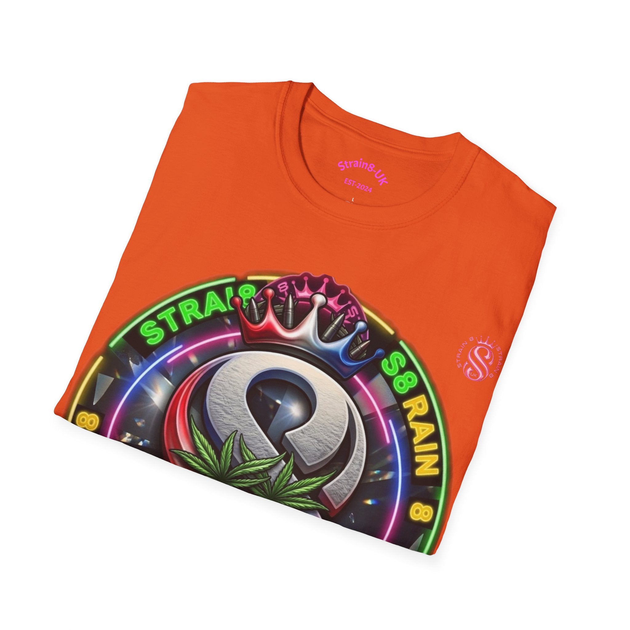 Strain8-UK Ted&Fred Special UK Logo T-Shirt — Cannabis Emblem Graphic Tee