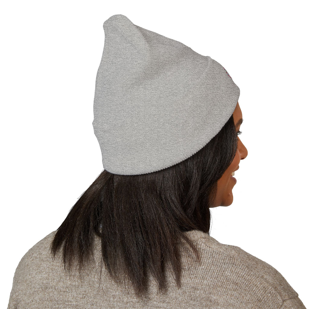 Embroidered Graffiti S8-UK Logo Cuffed Beanie — Cozy Knit Winter Hat