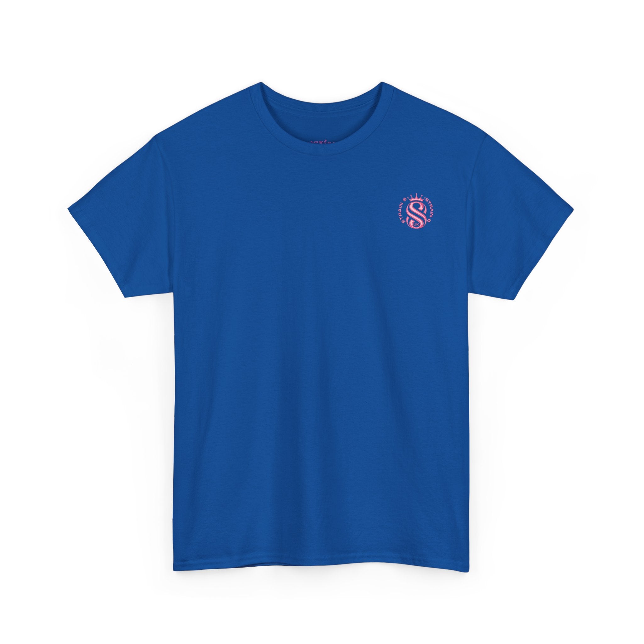 Strain8 Dreams Tee — Bold Pink Logo Graphic T-Shirt