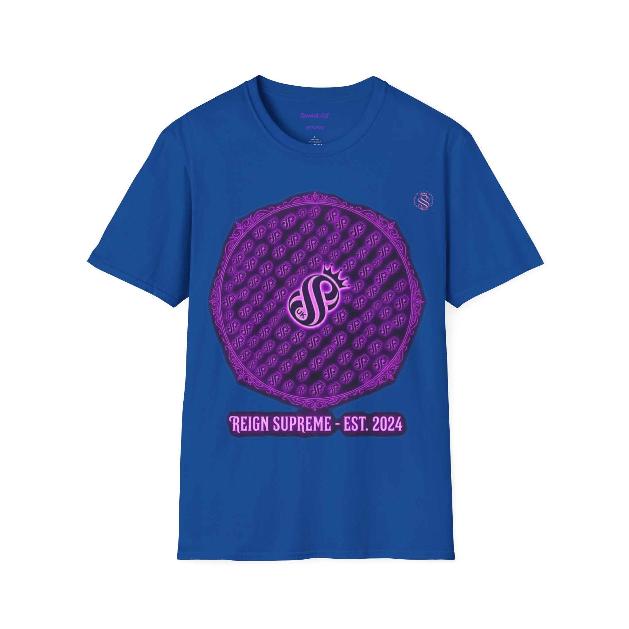 Reign Supreme Purple Medallion T-Shirt — Reign Supreme Est. 2024 Graphic Tee