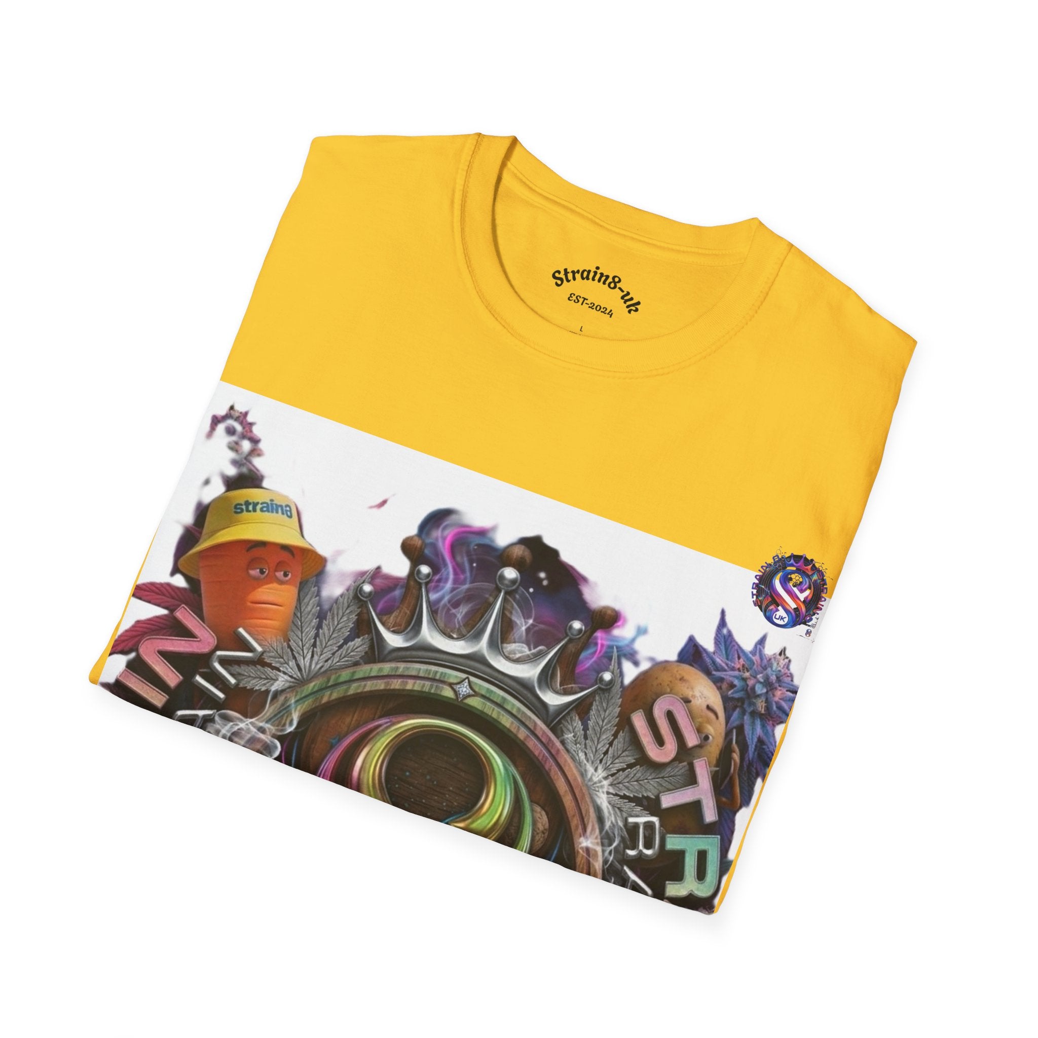 Graffiti Skate Strain8-UK Logo Original Logo T-Shirt — 'High Grade' Streetwear Graphic Tee
