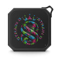 Strain8-uk Logo graffiti Outdoor Bluetooth Speaker — Rugged Portable Blackwater Speaker (Water-Resistant, Carabiner-Ready)