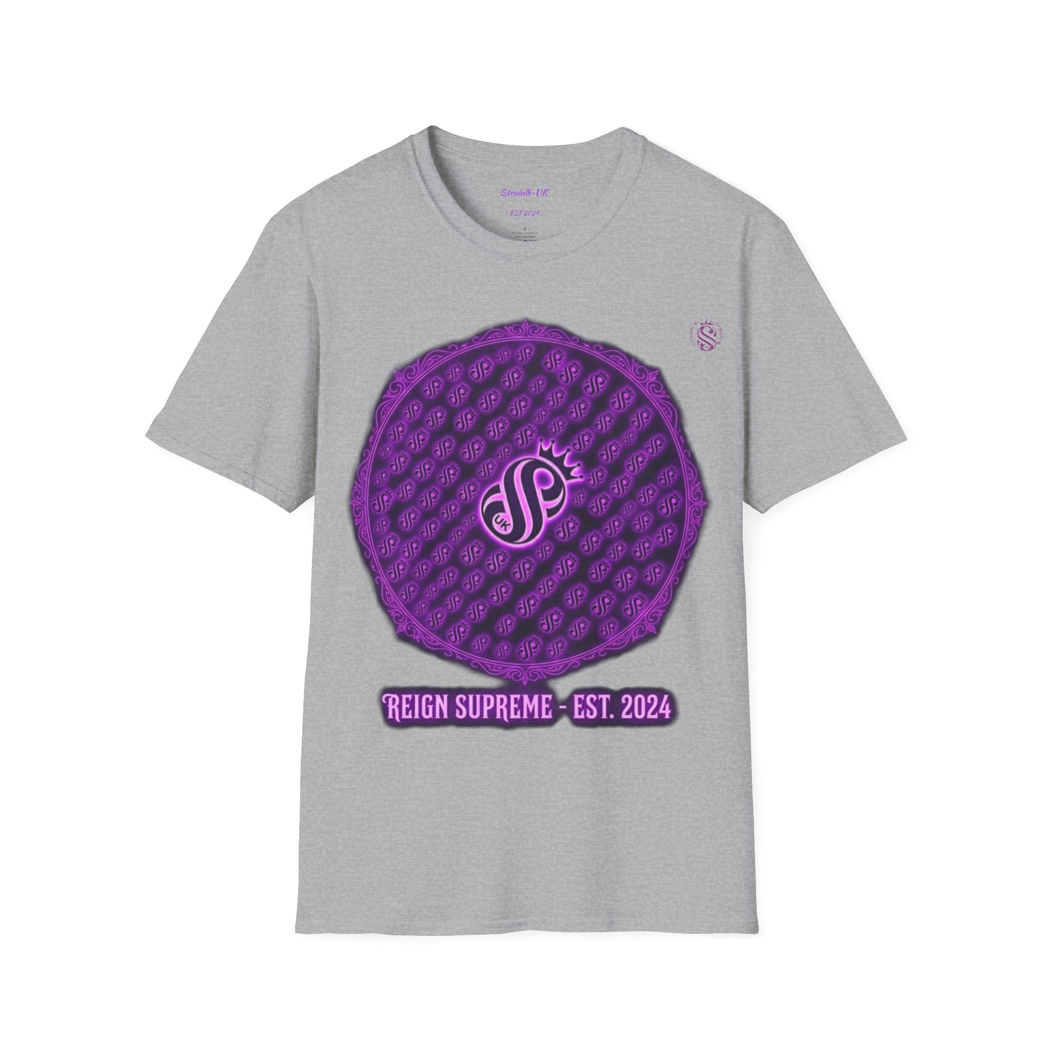 Reign Supreme Purple Medallion T-Shirt — Reign Supreme Est. 2024 Graphic Tee