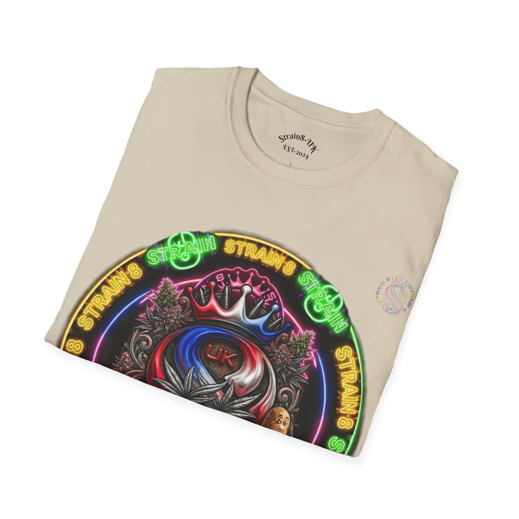 Psychedelic Dtrain8-UK Crowned Graphic T-Shirt