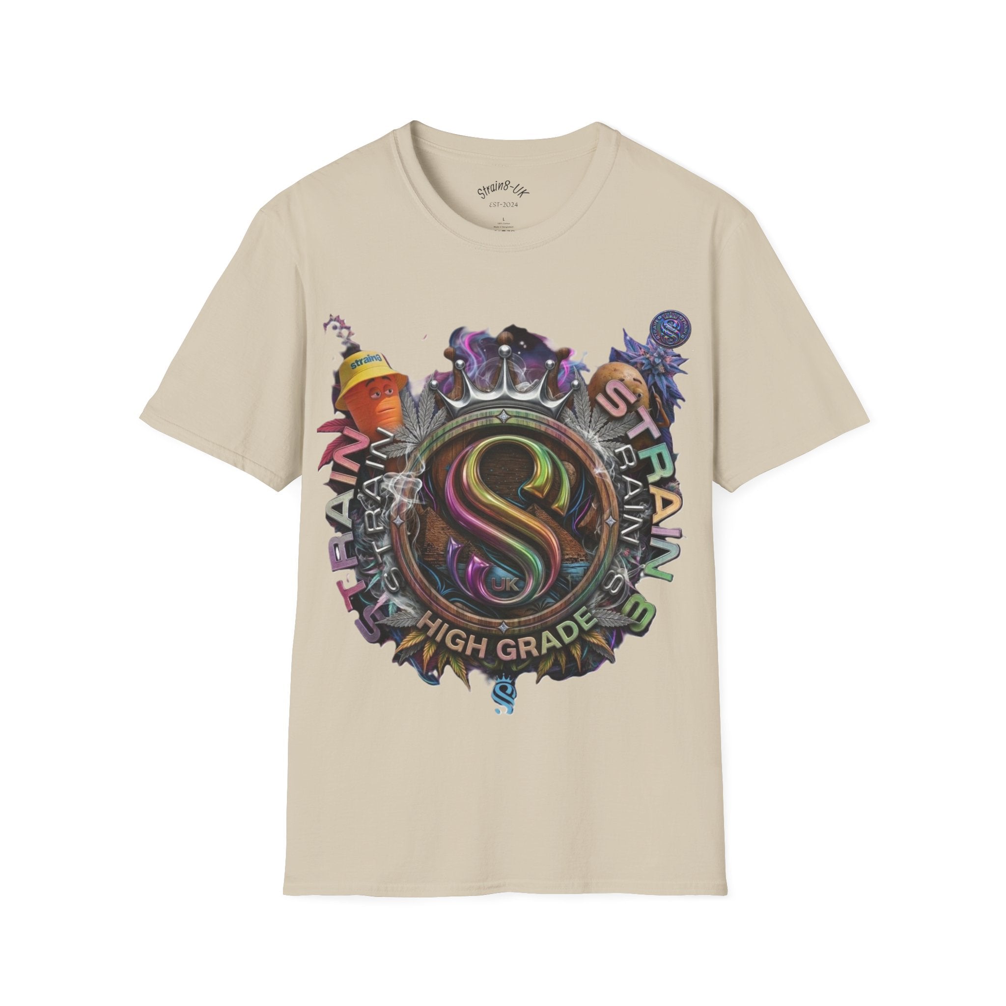 High Grade Strain8-UK Original  Logo Graphic T-Shirt Ted&Fred