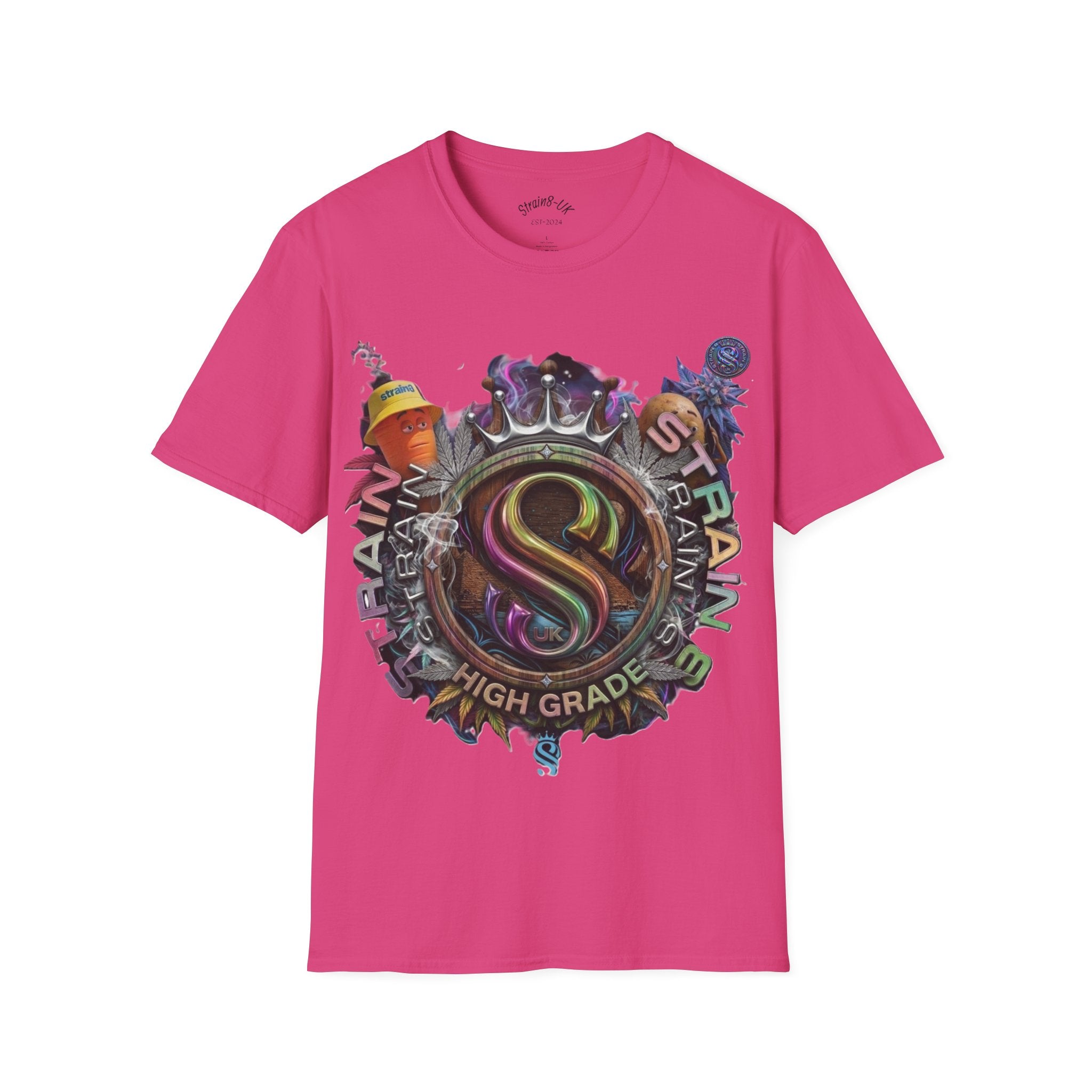 High Grade Strain8-UK Original  Logo Graphic T-Shirt Ted&Fred
