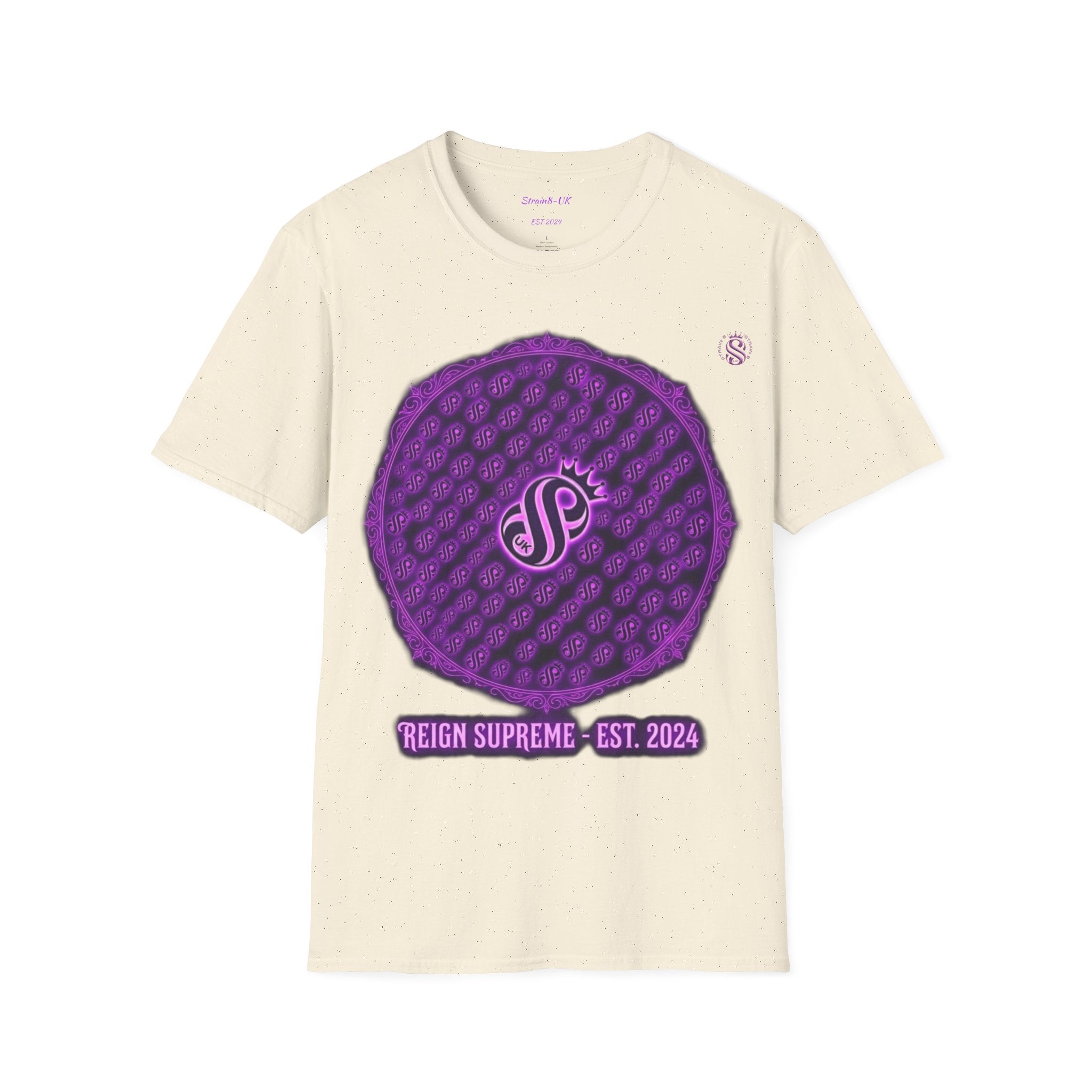 Reign Supreme Purple Medallion T-Shirt — Reign Supreme Est. 2024 Graphic Tee