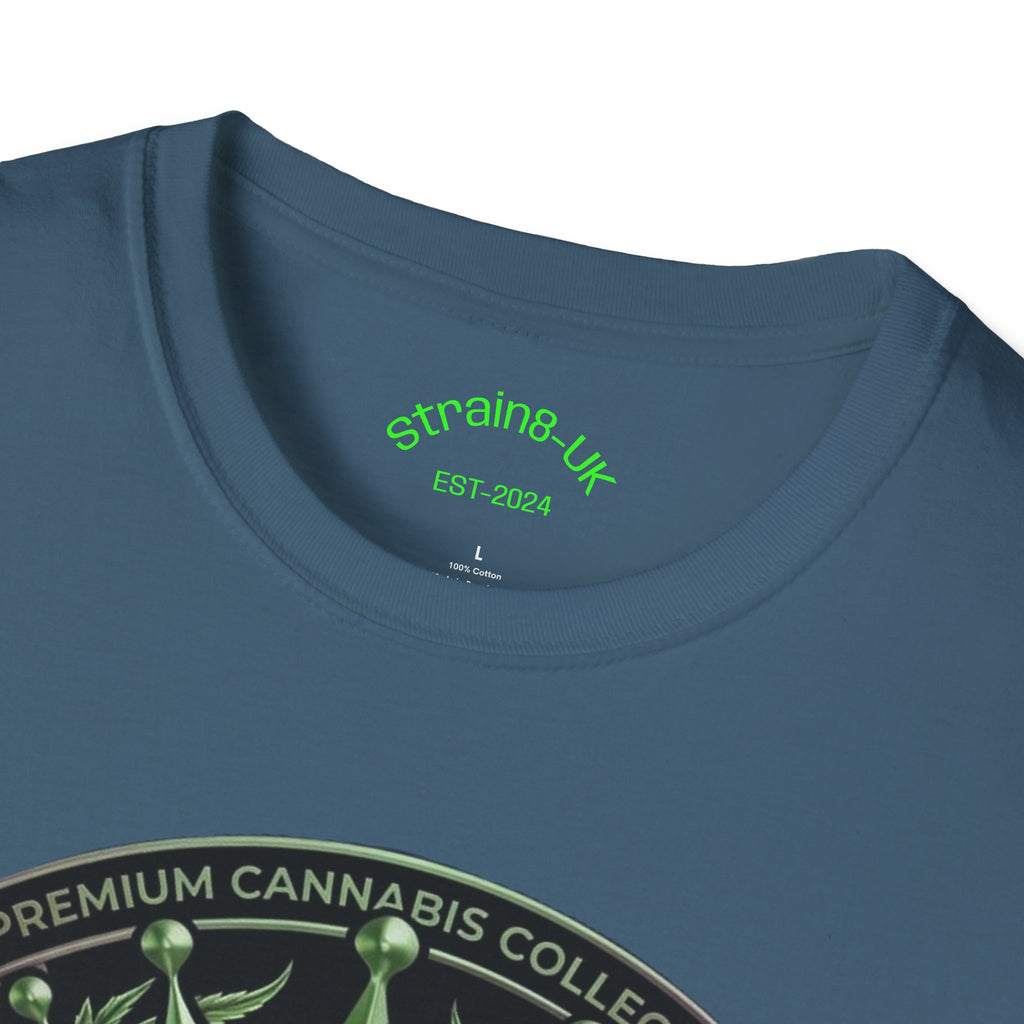 Strain8-UK Cannabis Crown Graffiti T-Shirt — S8-UK Green & Purple Streetwear