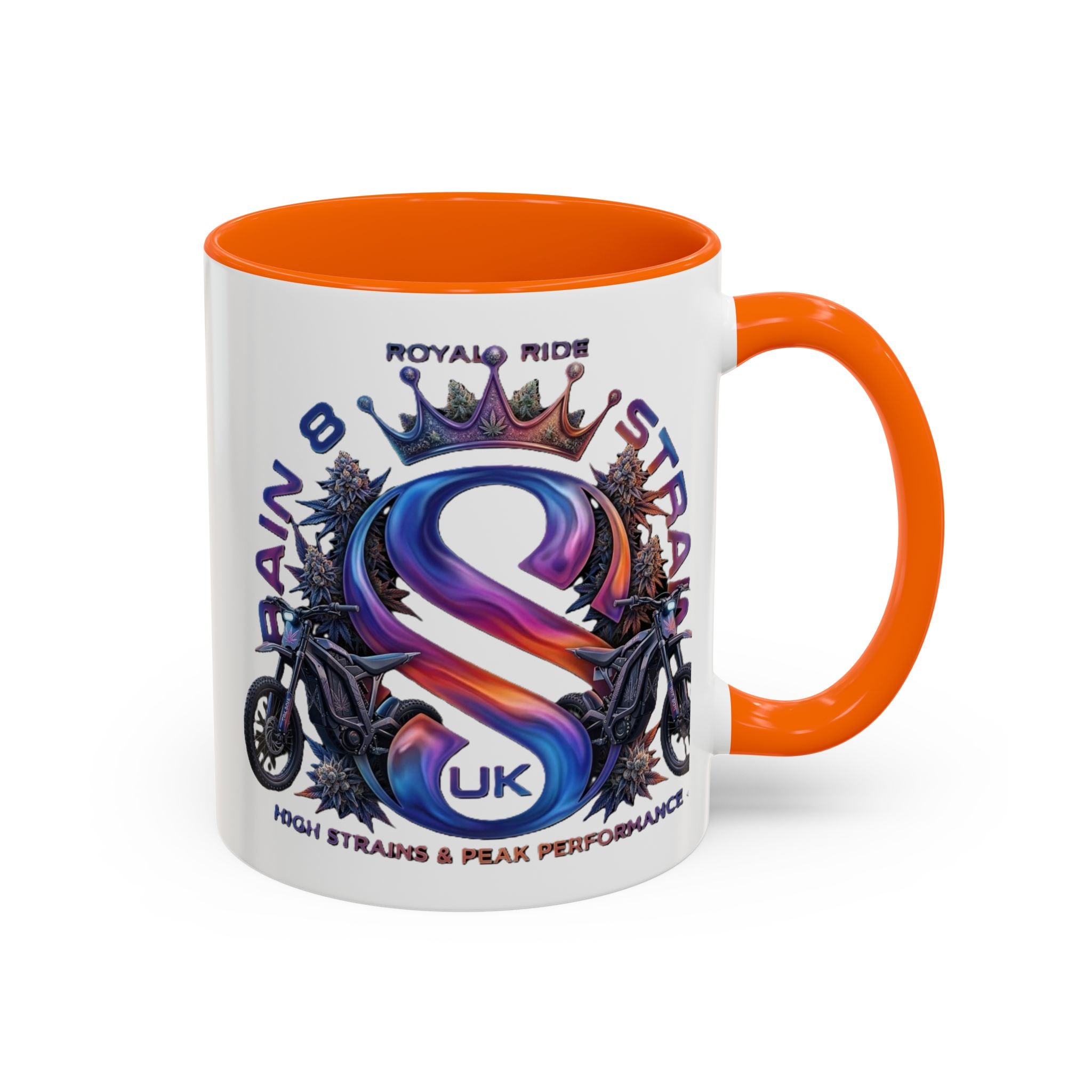 Royal Ride Strain8-UK Accent Coffee Mug – E-Bike Logo 11/15oz