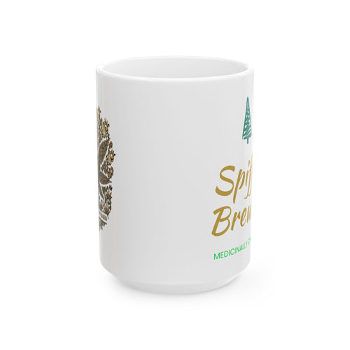 Ceramic Strain8-UK Mug — 'Spiffin/Brewin' Forest Tea Coffee Mug (11oz & 15oz)