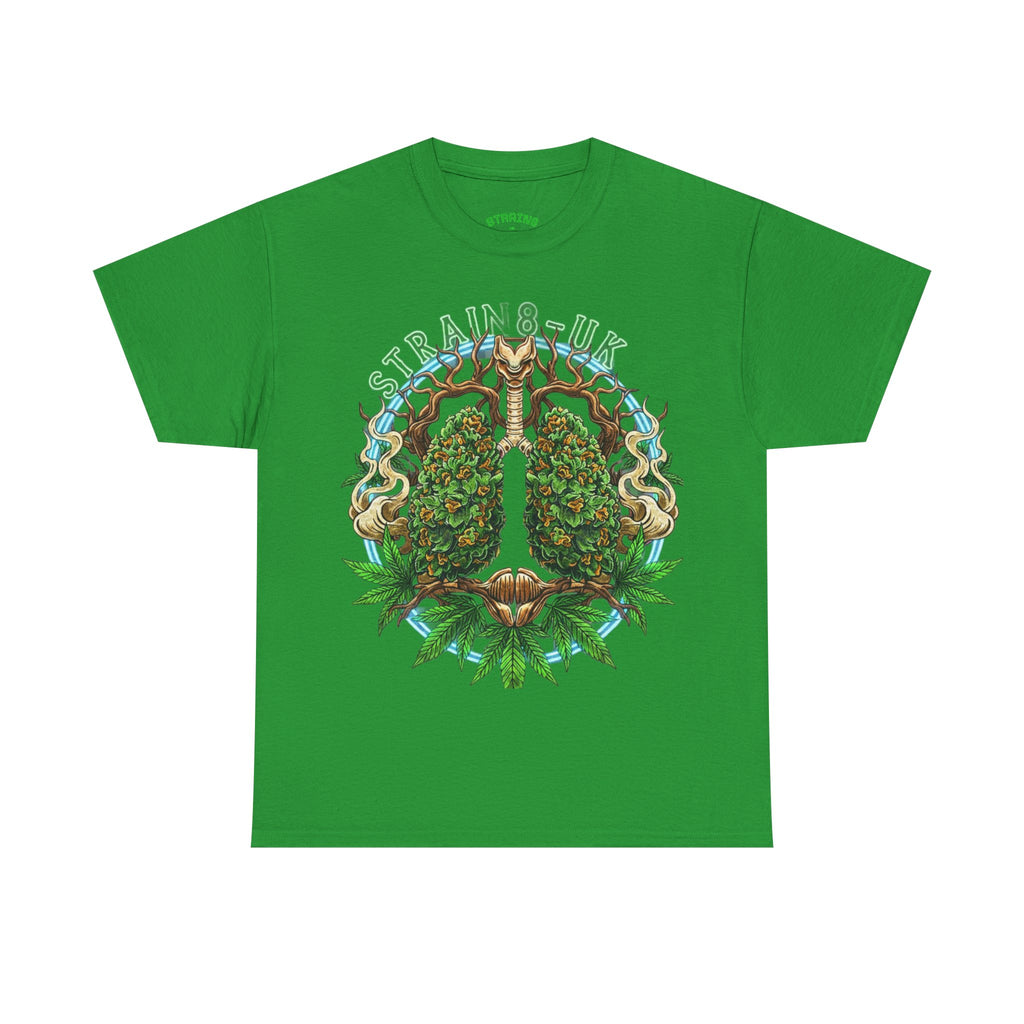 Strain8-UK Weed Lungs Cannabis Art T-Shirt