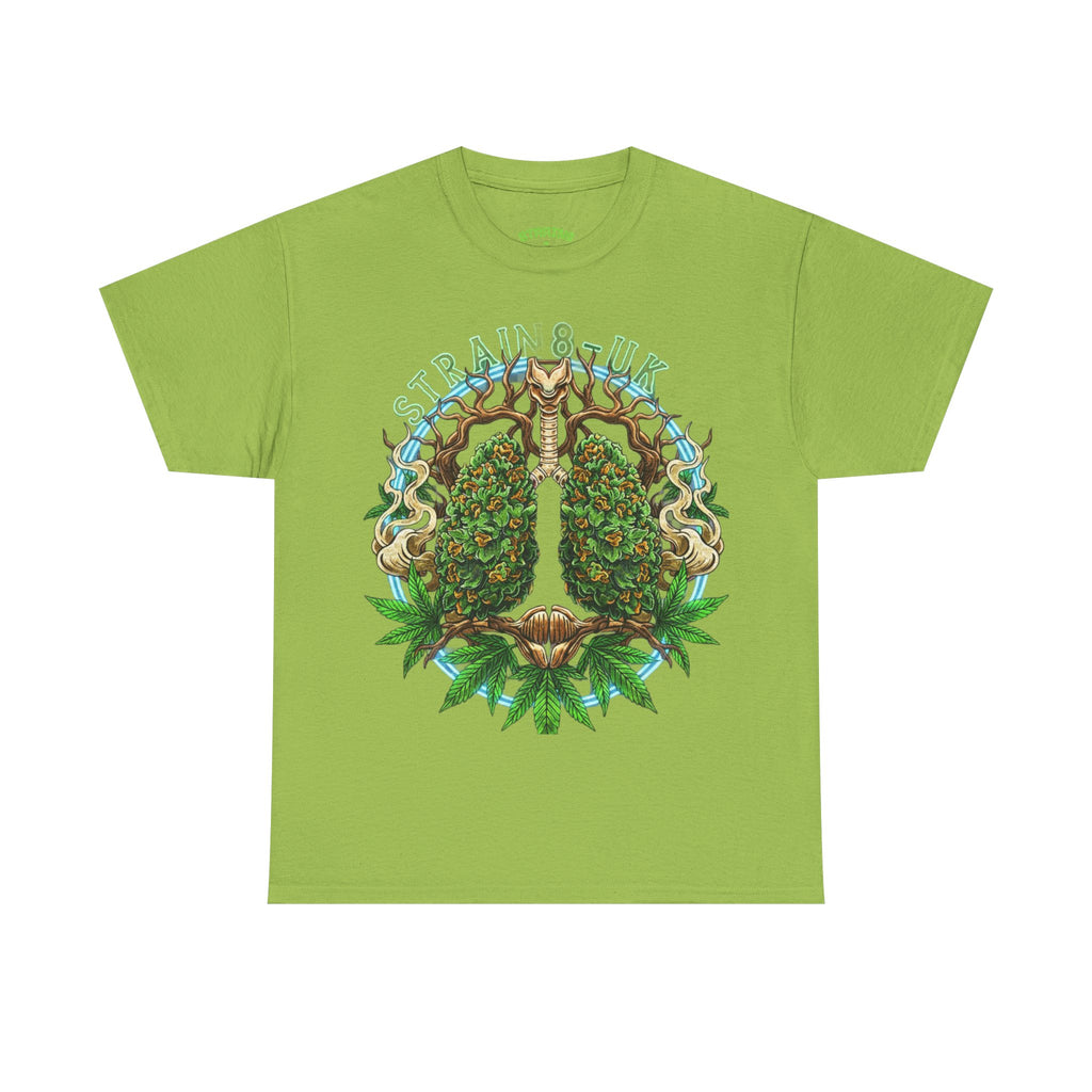 Strain8-UK Weed Lungs Cannabis Art T-Shirt