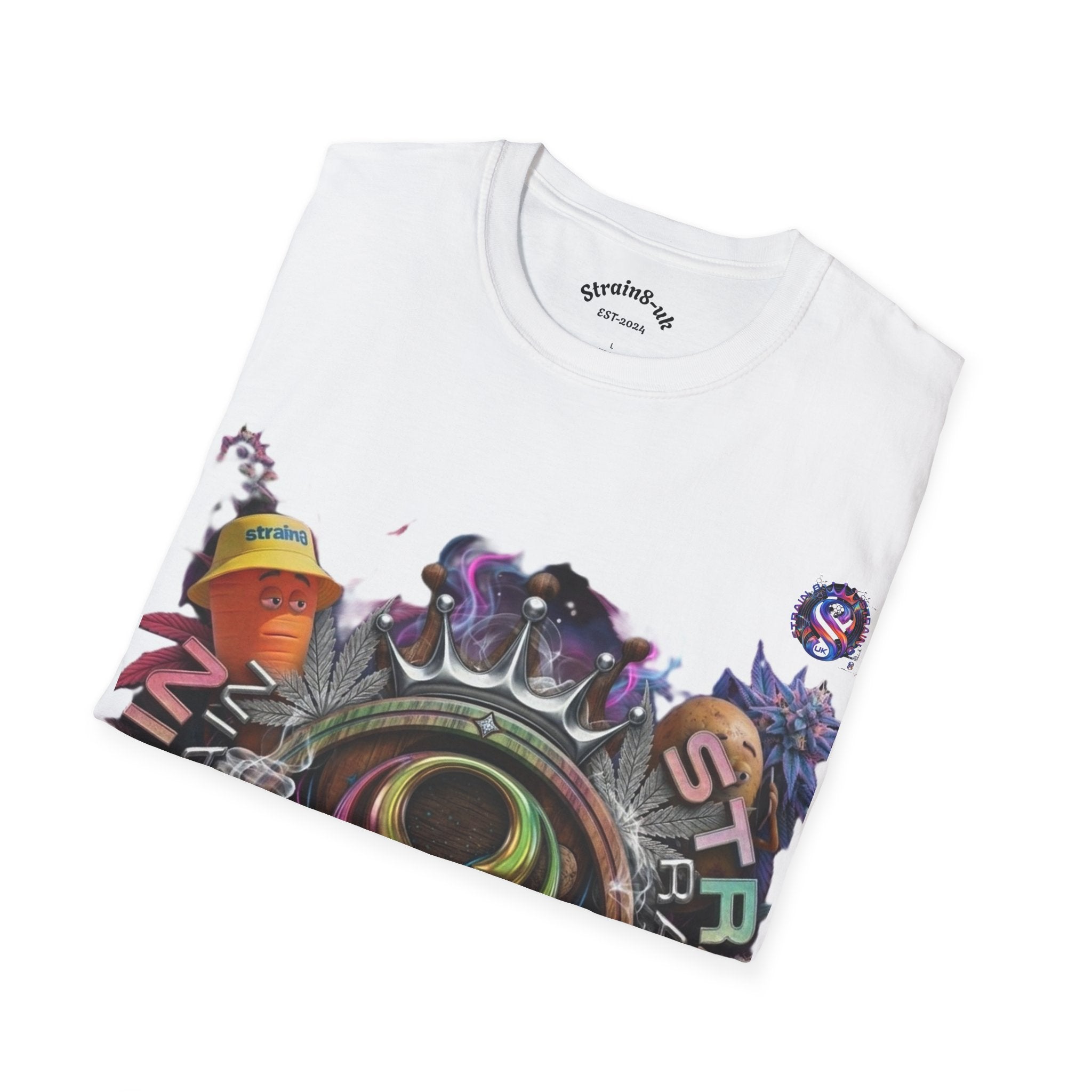 Graffiti Skate Strain8-UK Logo Original Logo T-Shirt — 'High Grade' Streetwear Graphic Tee