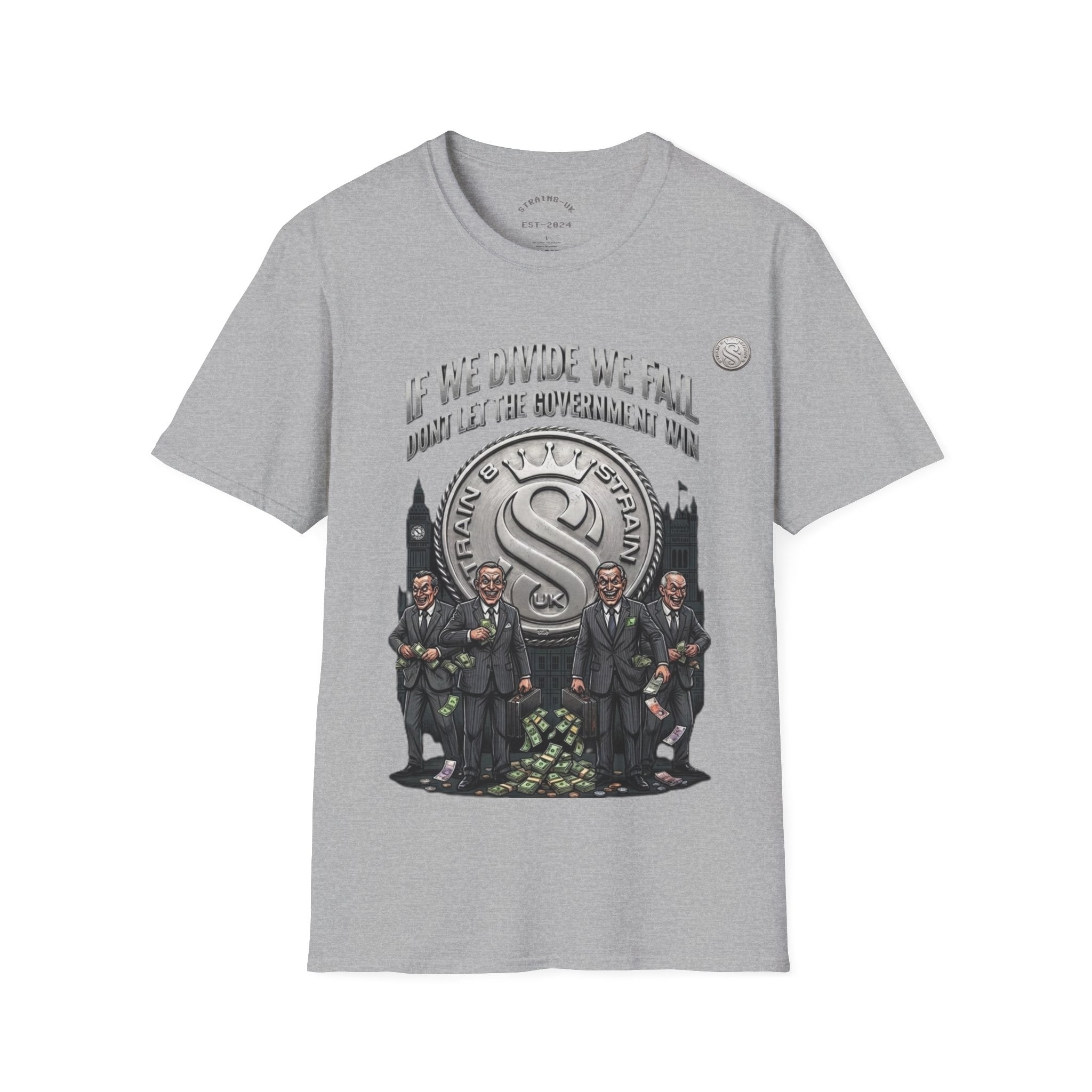 Strain8-UK If We Divide We Fall T-Shirt — Vintage Union Solidarity Graphic Tee