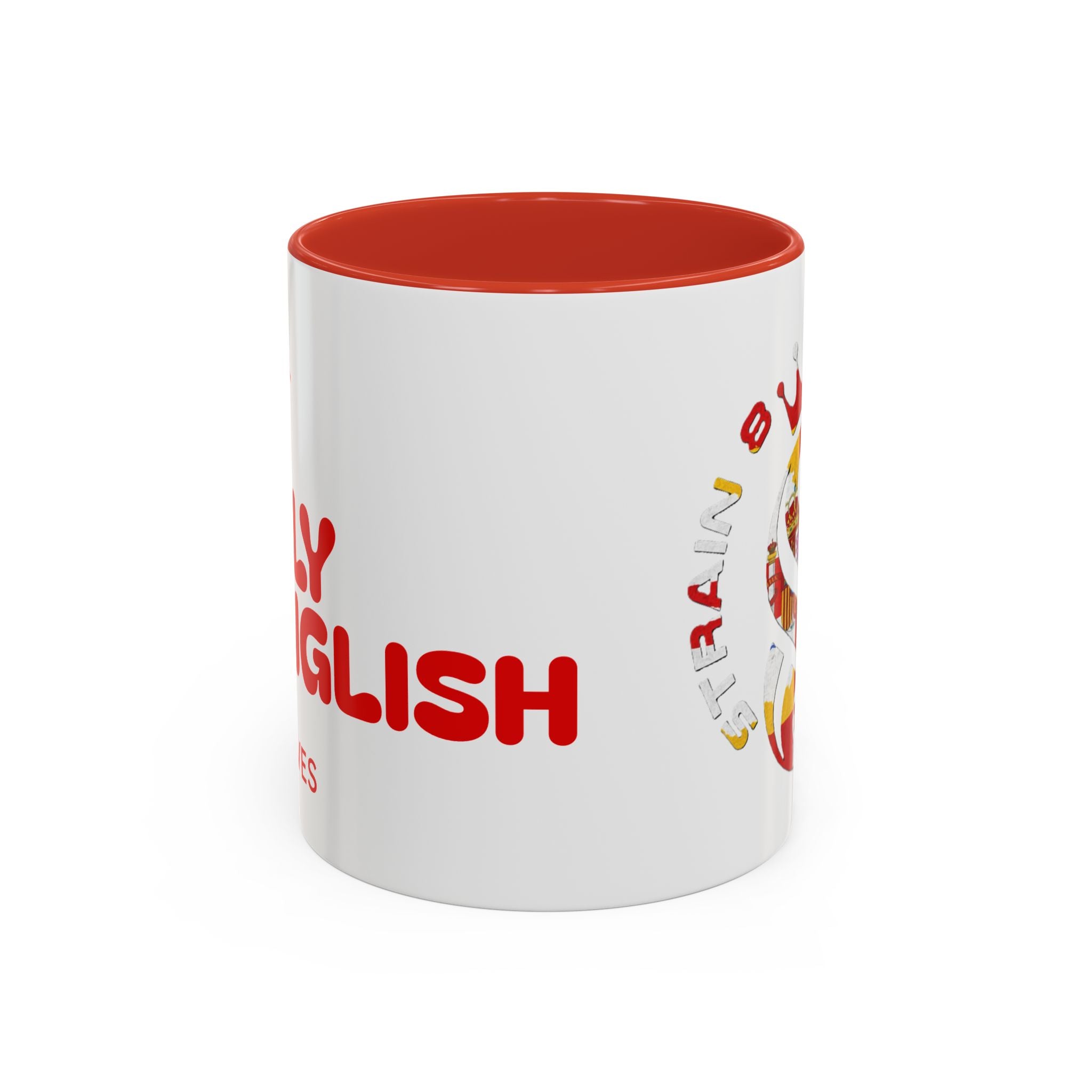 Strain8-UK Fully Spanglish Pride Accent Coffee Mug — 'Soy Español' Crown Monogram (11/15oz)