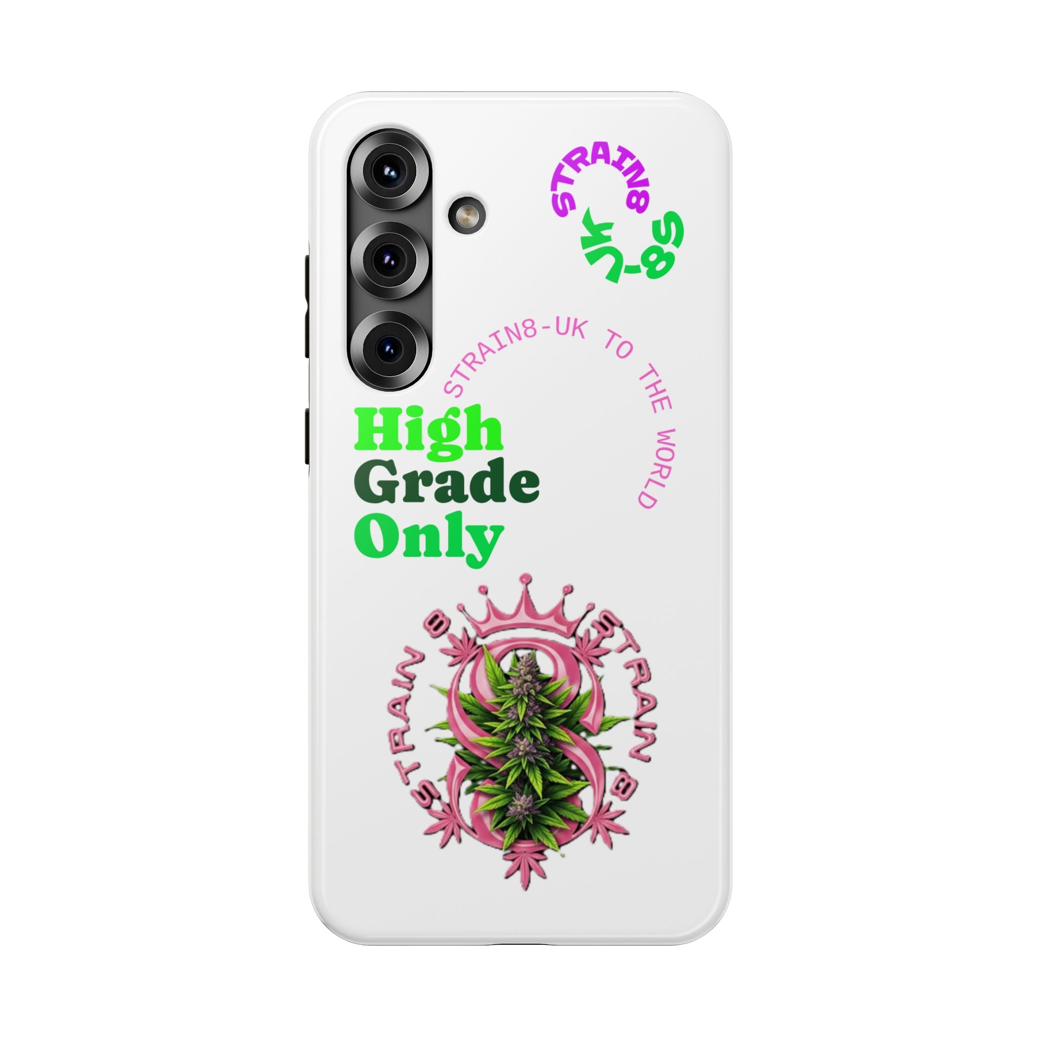 Impact-Resistant Phone Case —Strain8-UK  "High Grade Only"