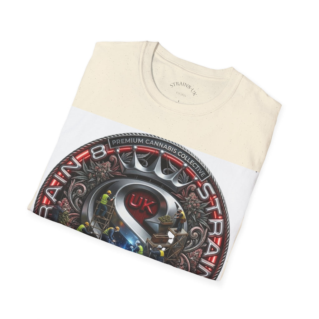 Strain8-UK  Audio Speaker Logo build Graphic T-Shirt