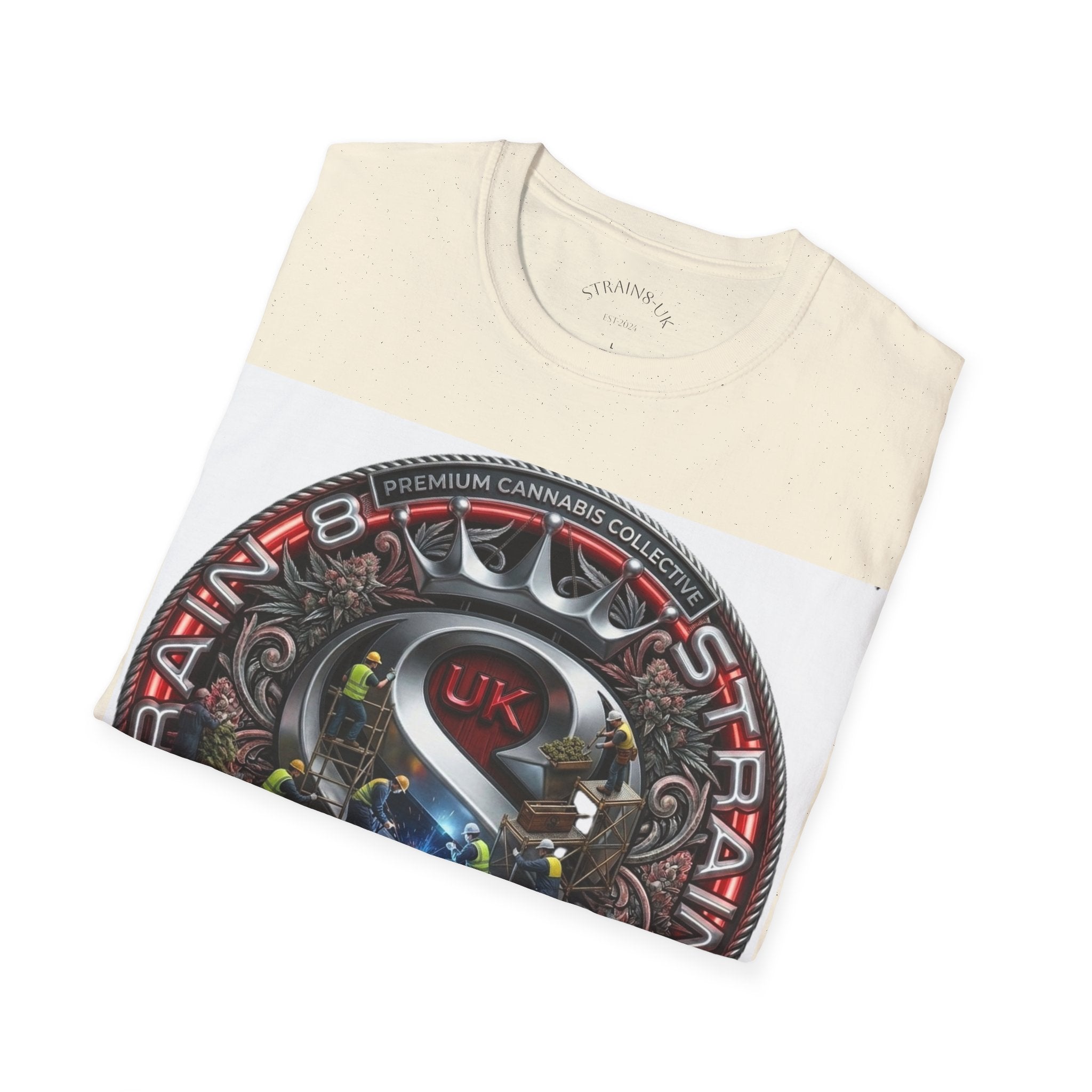 Strain8-UK  Audio Speaker Logo build Graphic T-Shirt