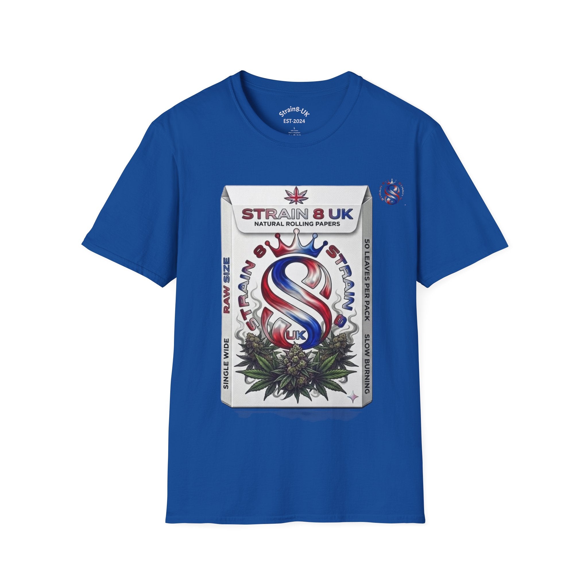 Strain8-UK Rizla box high quality T-Shirt design S8-UK Logo mixed in Tee