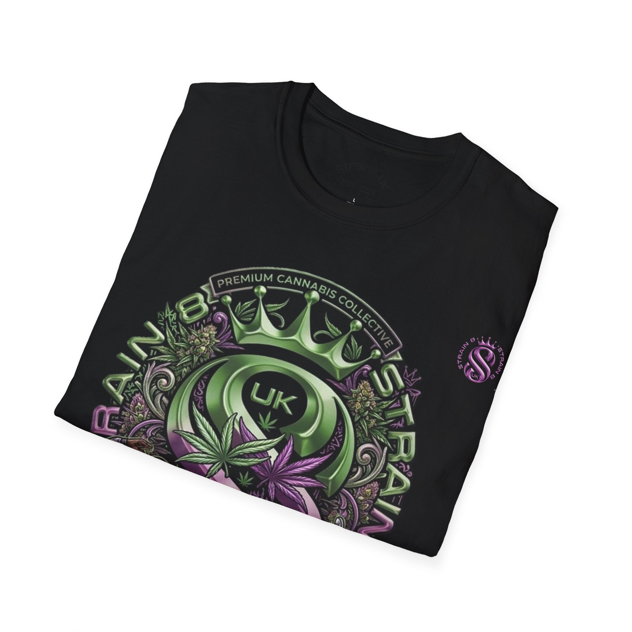 Strain8-UK Graffiti Cannabis/B-Boy Themed '8th Element' Graphic T-Shirt