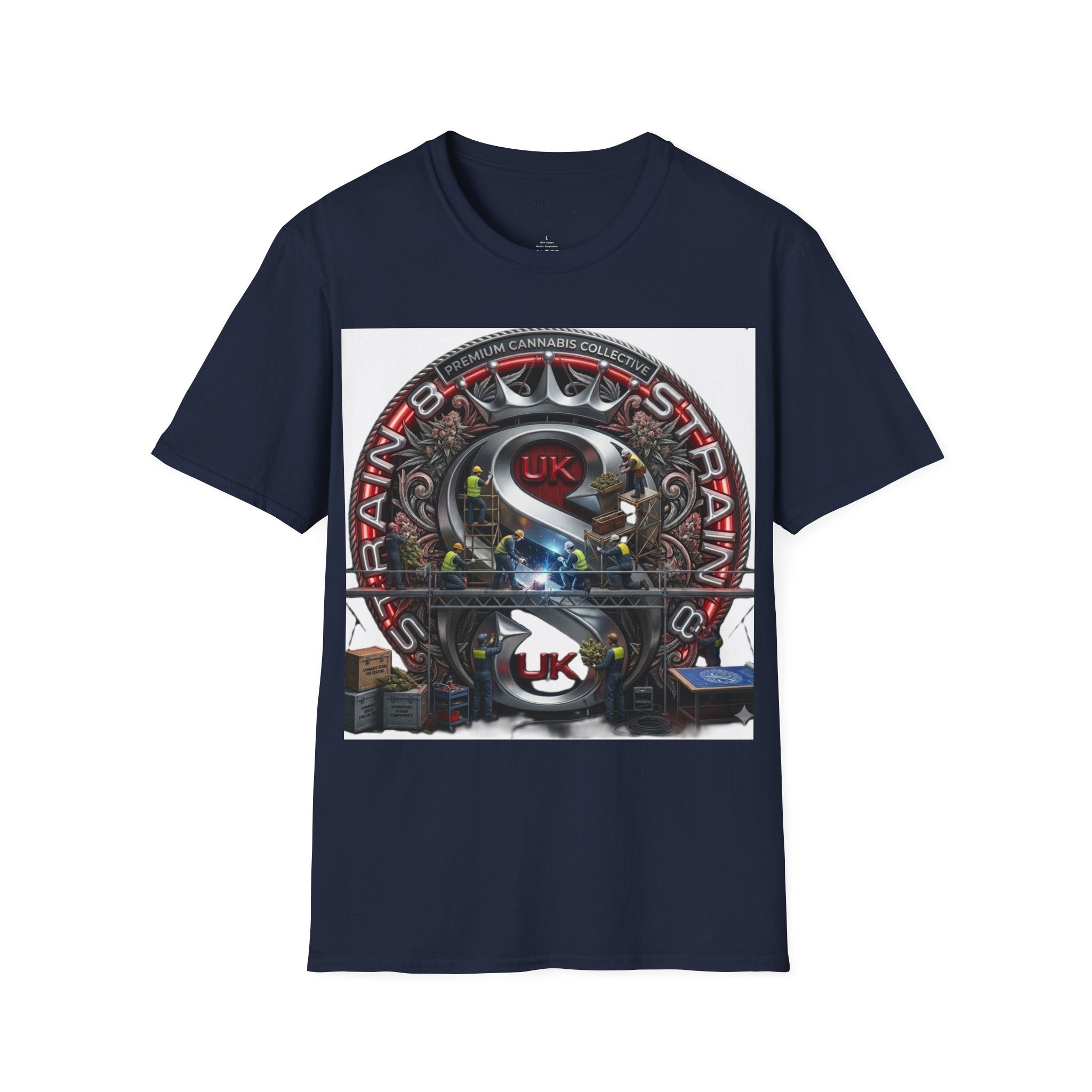 Strain8-UK  Audio Speaker Logo build Graphic T-Shirt
