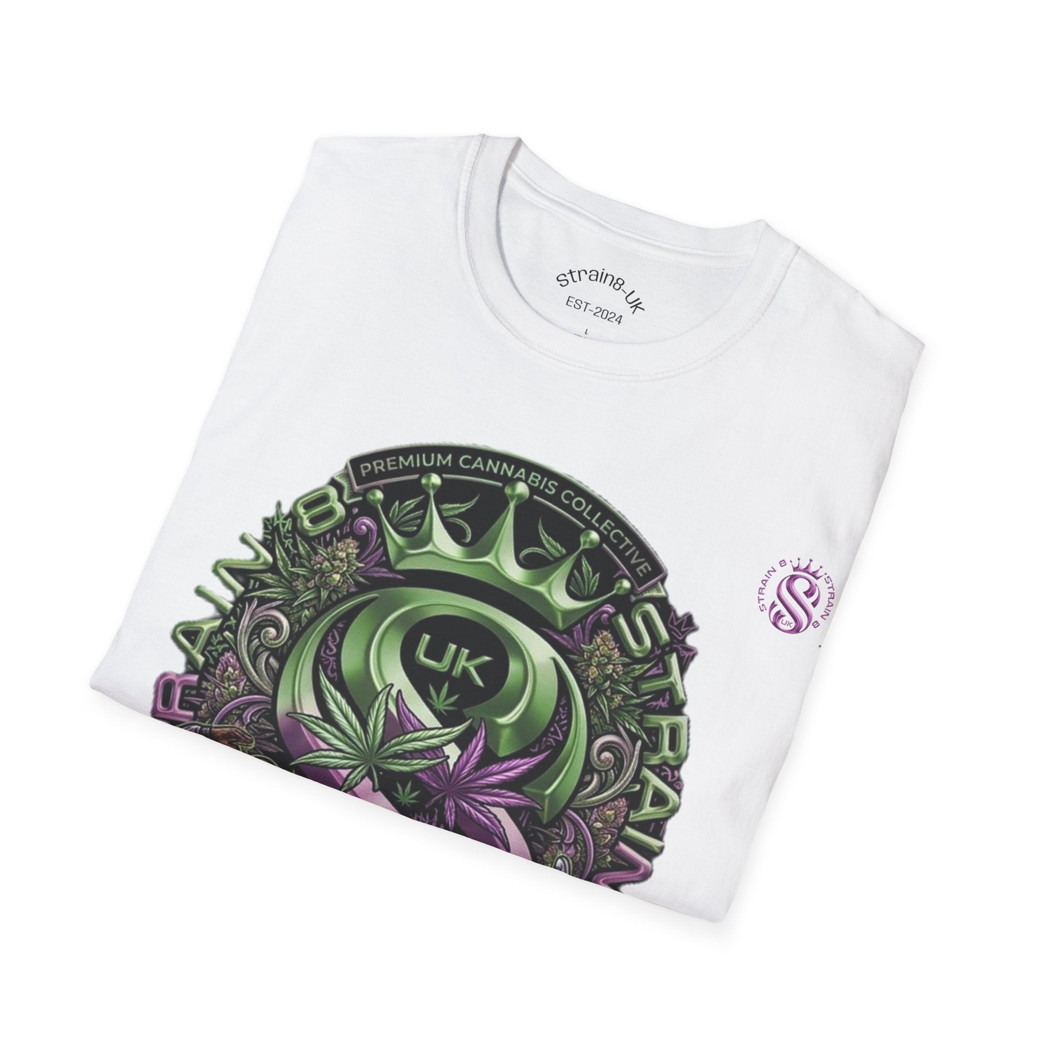 Strain8-UK Graffiti Cannabis/B-Boy Themed '8th Element' Graphic T-Shirt