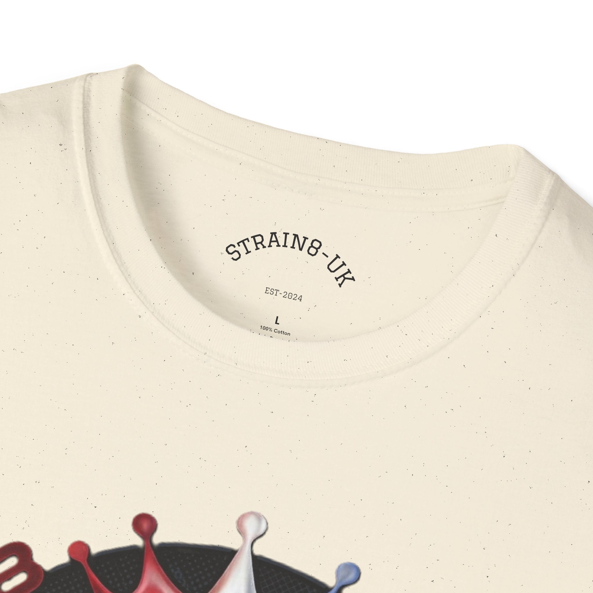 Strongest in the UK T-Shirt — Union Flag Crown Graphic Strain8-UK Tee