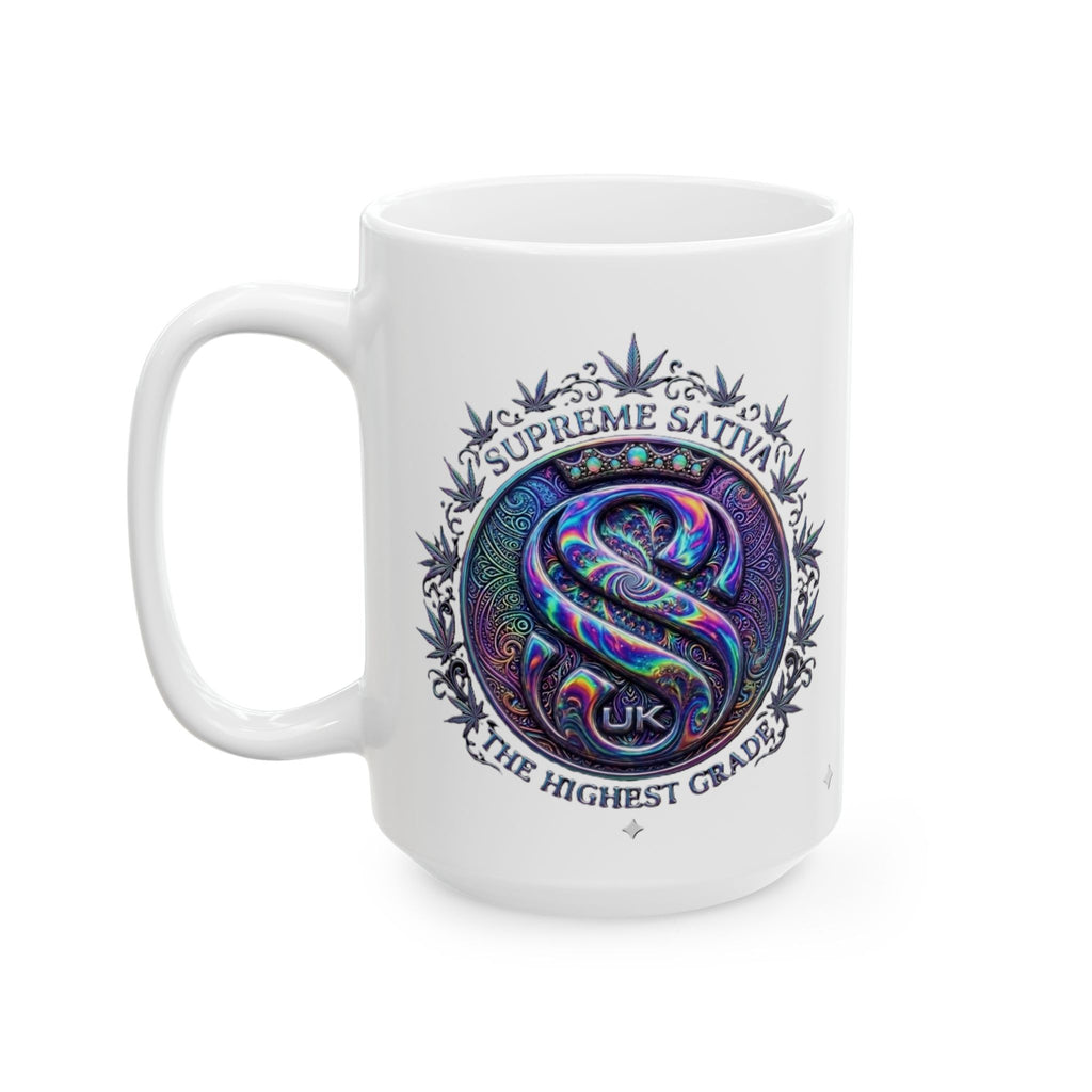 Strain8-UK Psycodelic  Ceramic Mug — Sativa Lover Coffee Cup (11oz & 15oz)