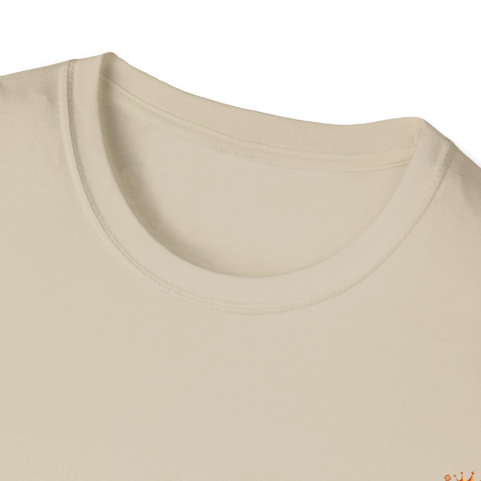 Strain8-UK metallic orange Royal Strain8-UK Emblem T‑Shirt — Crowned Strain8-UK Logo Graphic Tee