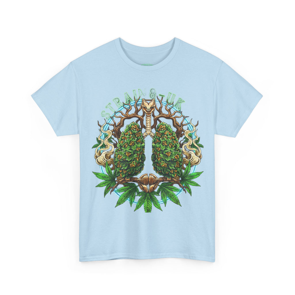 Strain8-UK Weed Lungs Cannabis Art T-Shirt