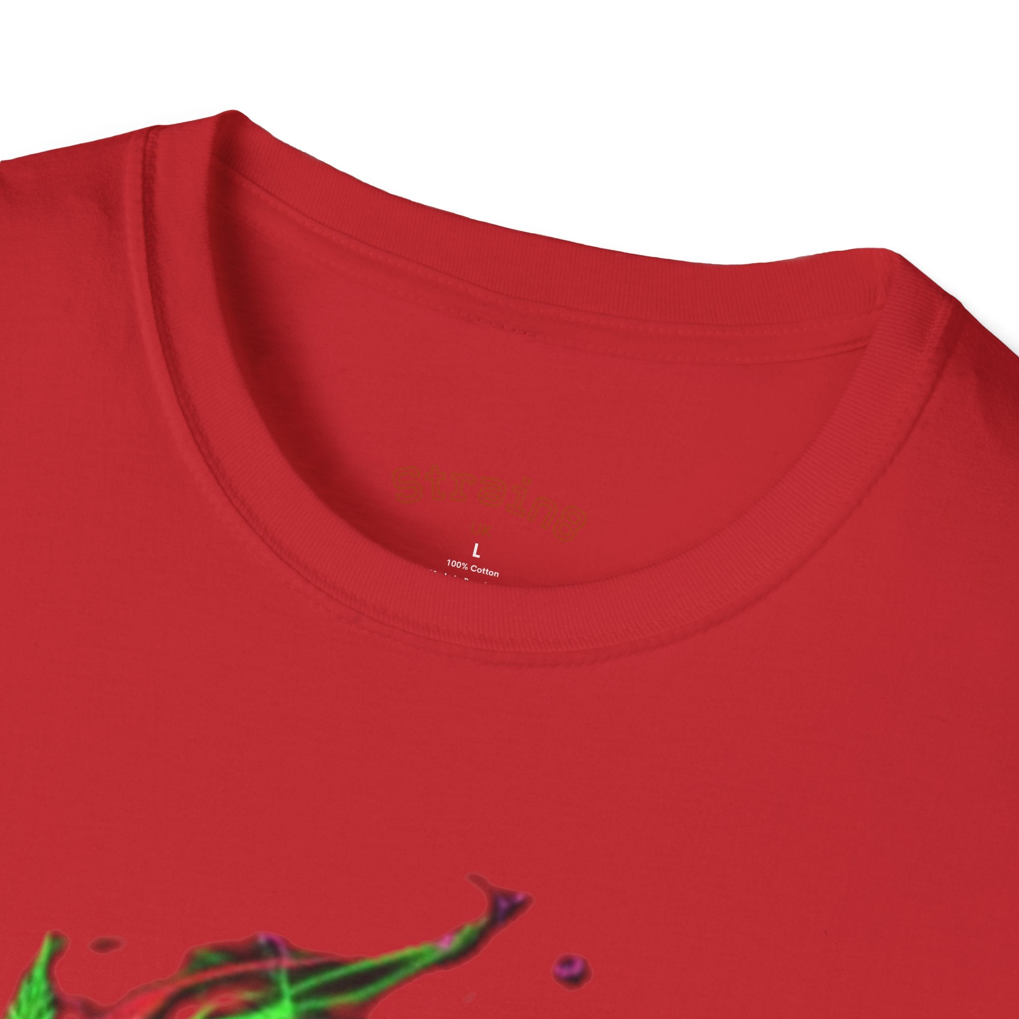 Strain8-UK Chocolate Brown Monogram T‑Shirt — Green Vines Rustic Letter S8 Graphic Tee