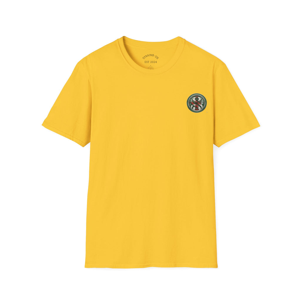 Strain8-UK Watch Face Design T‑Shirt — Nautical Travel Vibes In Emerald Green