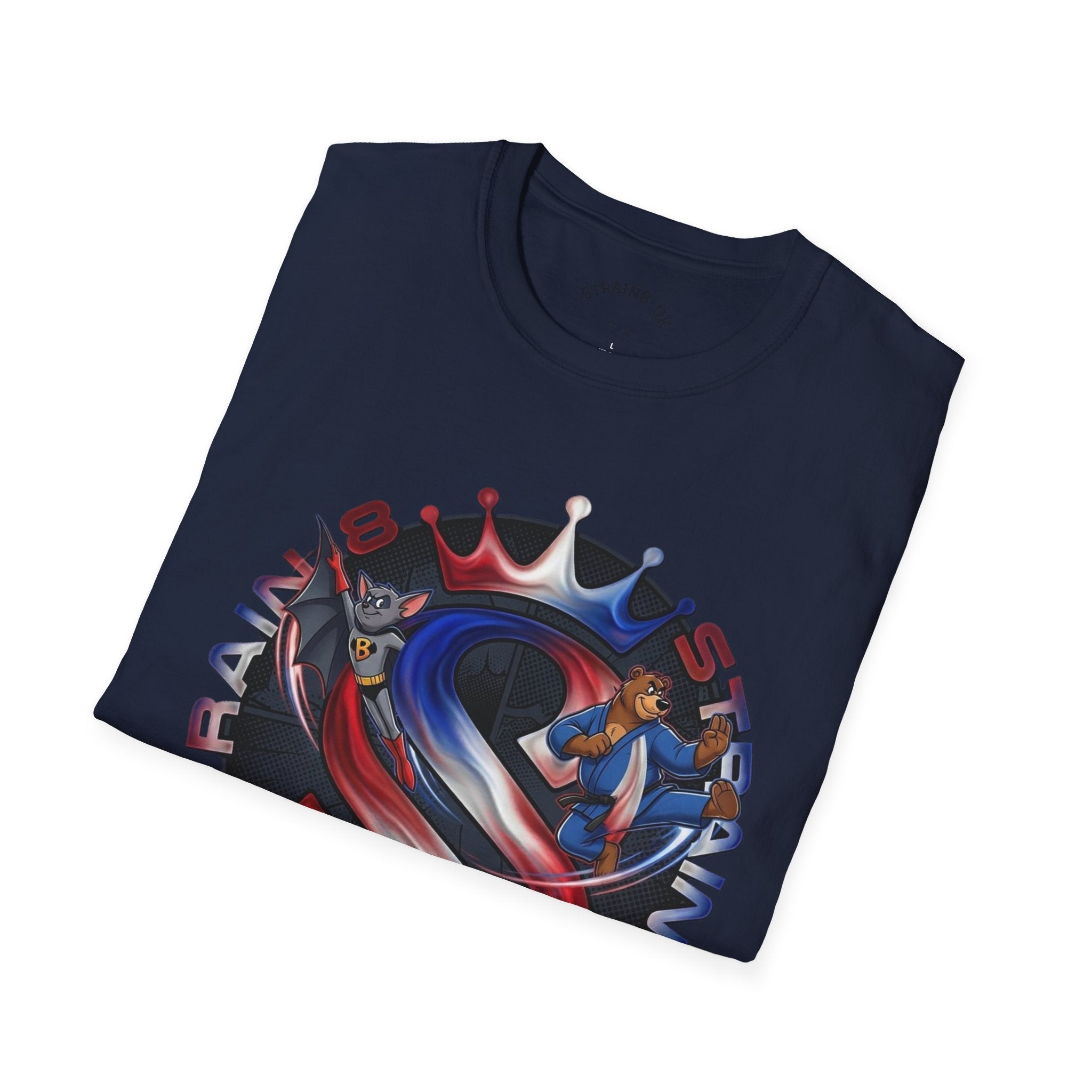 Strongest in the UK T-Shirt — Union Flag Crown Graphic Strain8-UK Tee