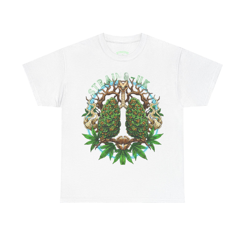 Strain8-UK Weed Lungs Cannabis Art T-Shirt