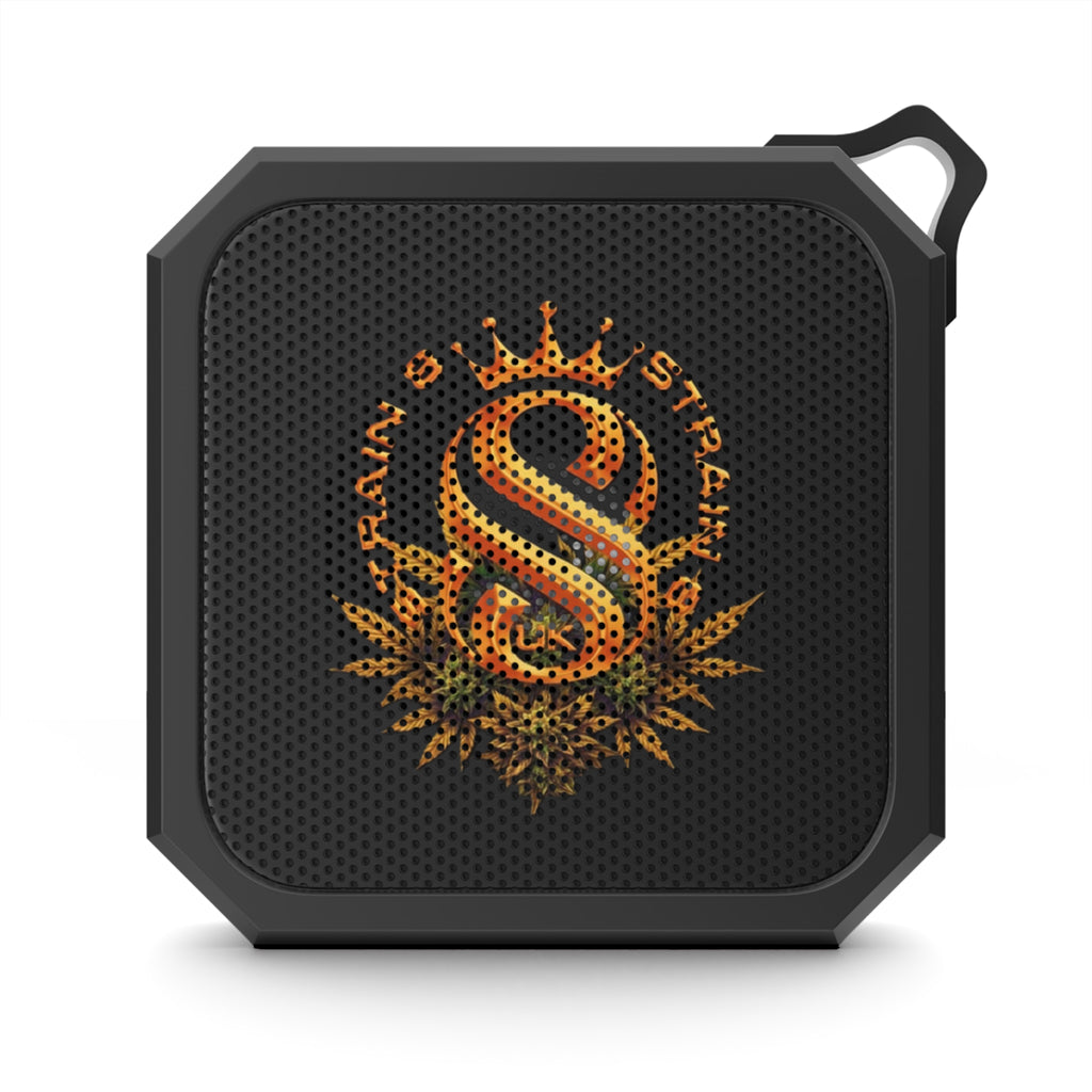 Portable Outdoor Bluetooth Speaker — Strain8-UK metallic orange/bud Logo Rugged Waterproof Speaker