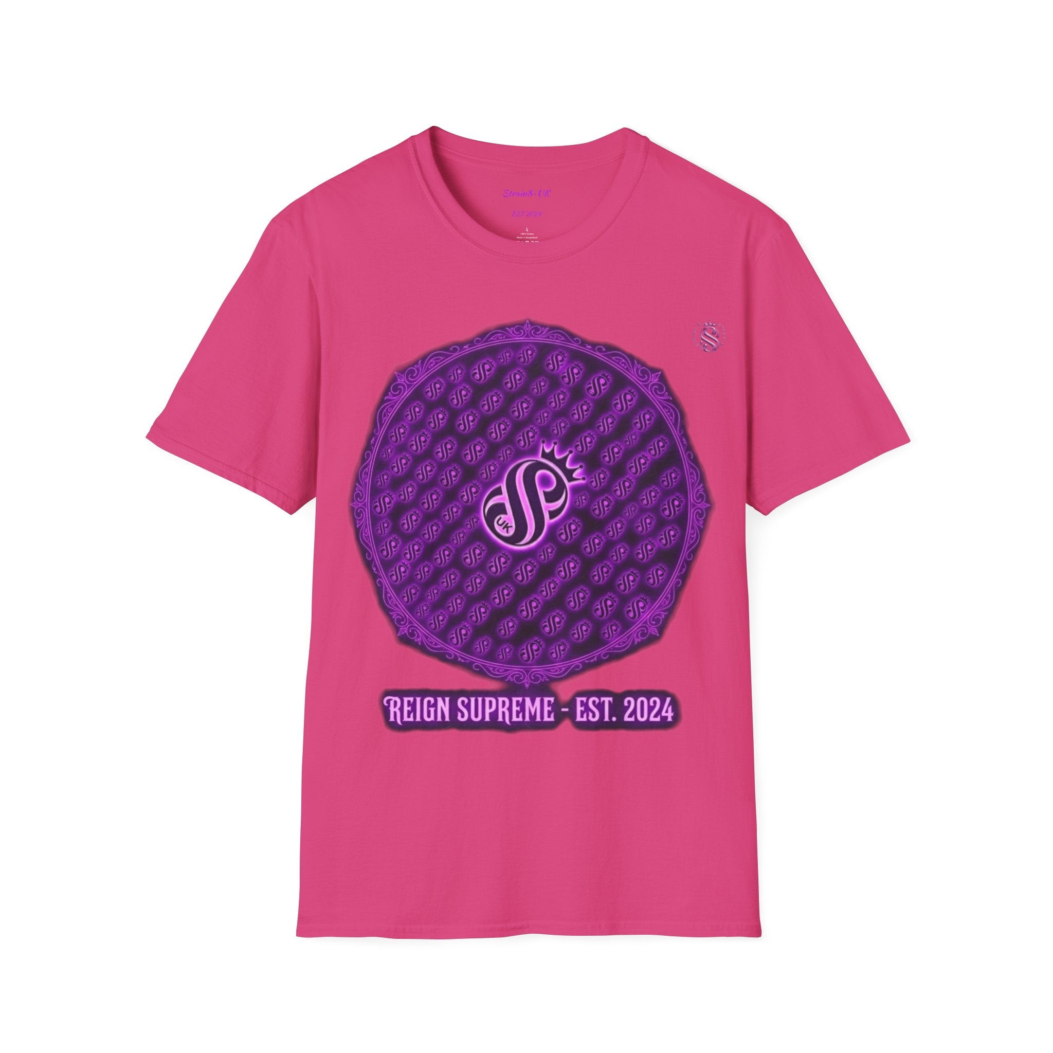 Reign Supreme Purple Medallion T-Shirt — Reign Supreme Est. 2024 Graphic Tee
