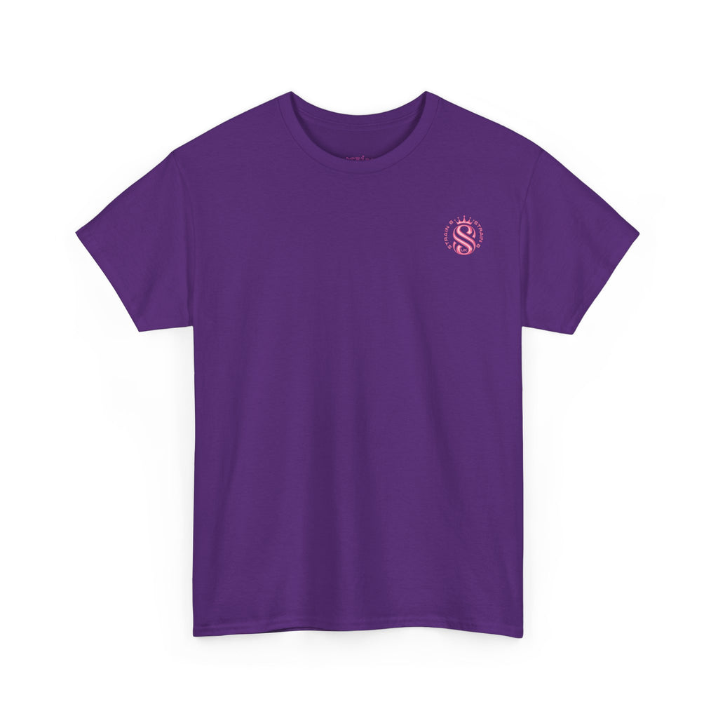 Strain8 Dreams Tee — Bold Pink Logo Graphic T-Shirt