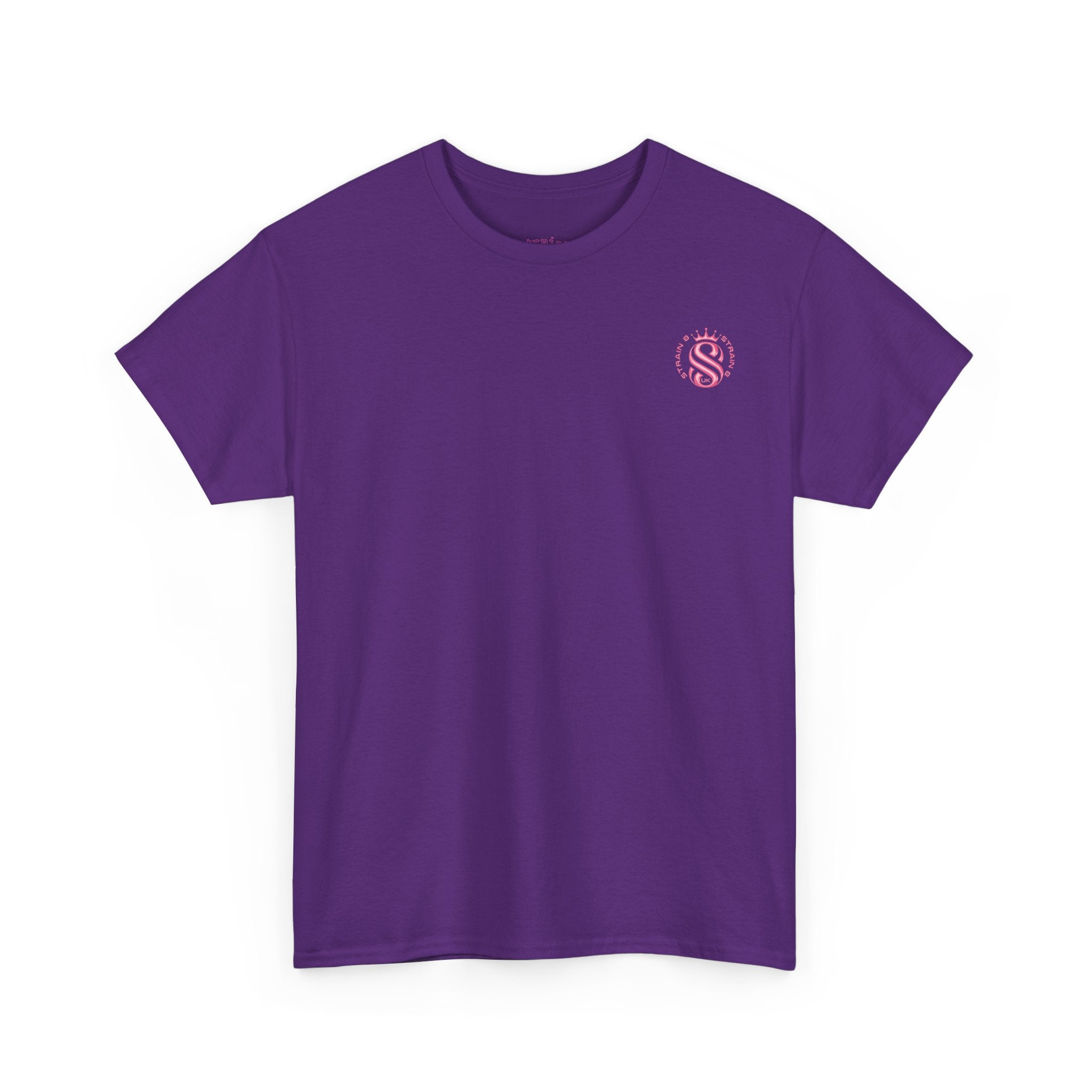 Strain8 Dreams Tee — Bold Pink Logo Graphic T-Shirt