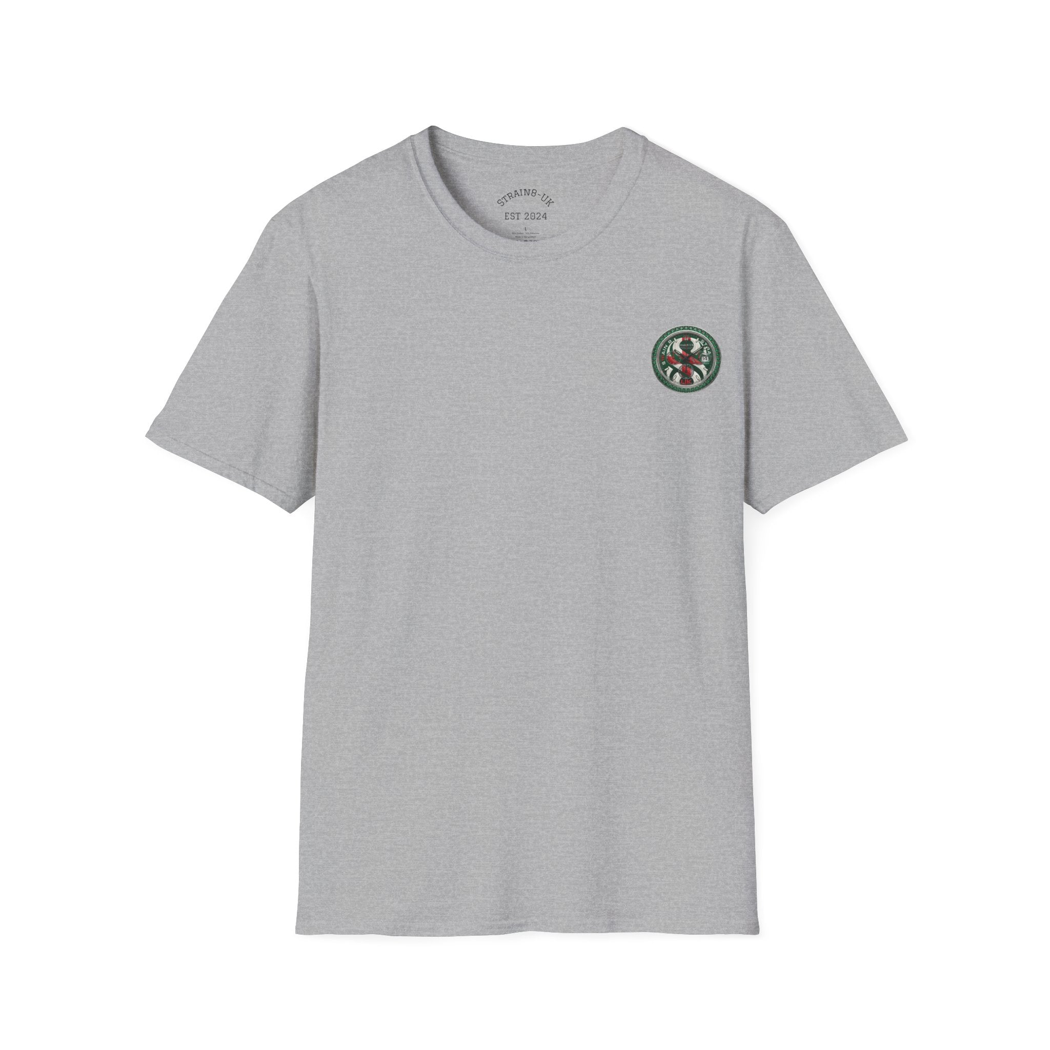 Strain8-UK Watch Face Design T‑Shirt — Nautical Travel Vibes In Emerald Green