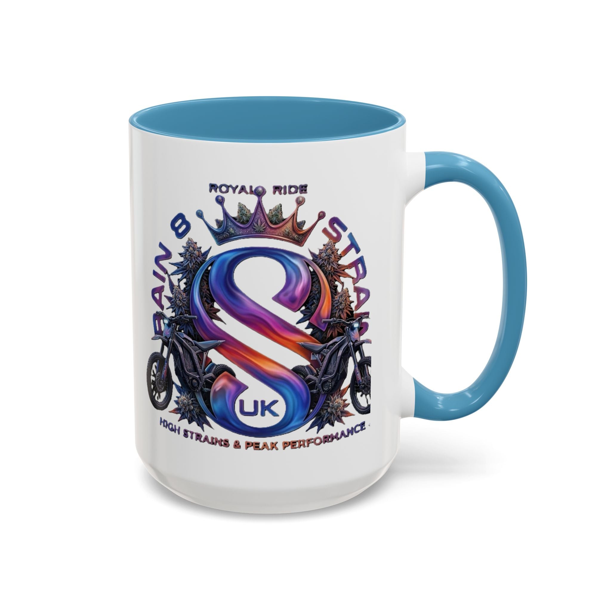 Royal Ride Strain8-UK Accent Coffee Mug – E-Bike Logo 11/15oz