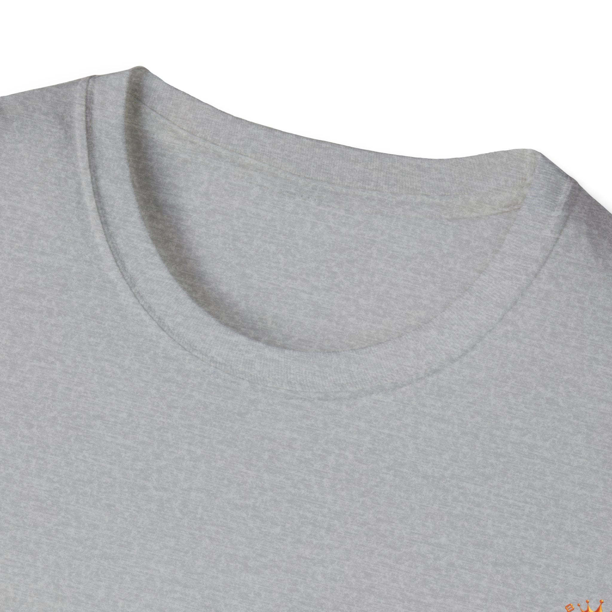 Strain8-UK metallic orange Royal Strain8-UK Emblem T‑Shirt — Crowned Strain8-UK Logo Graphic Tee
