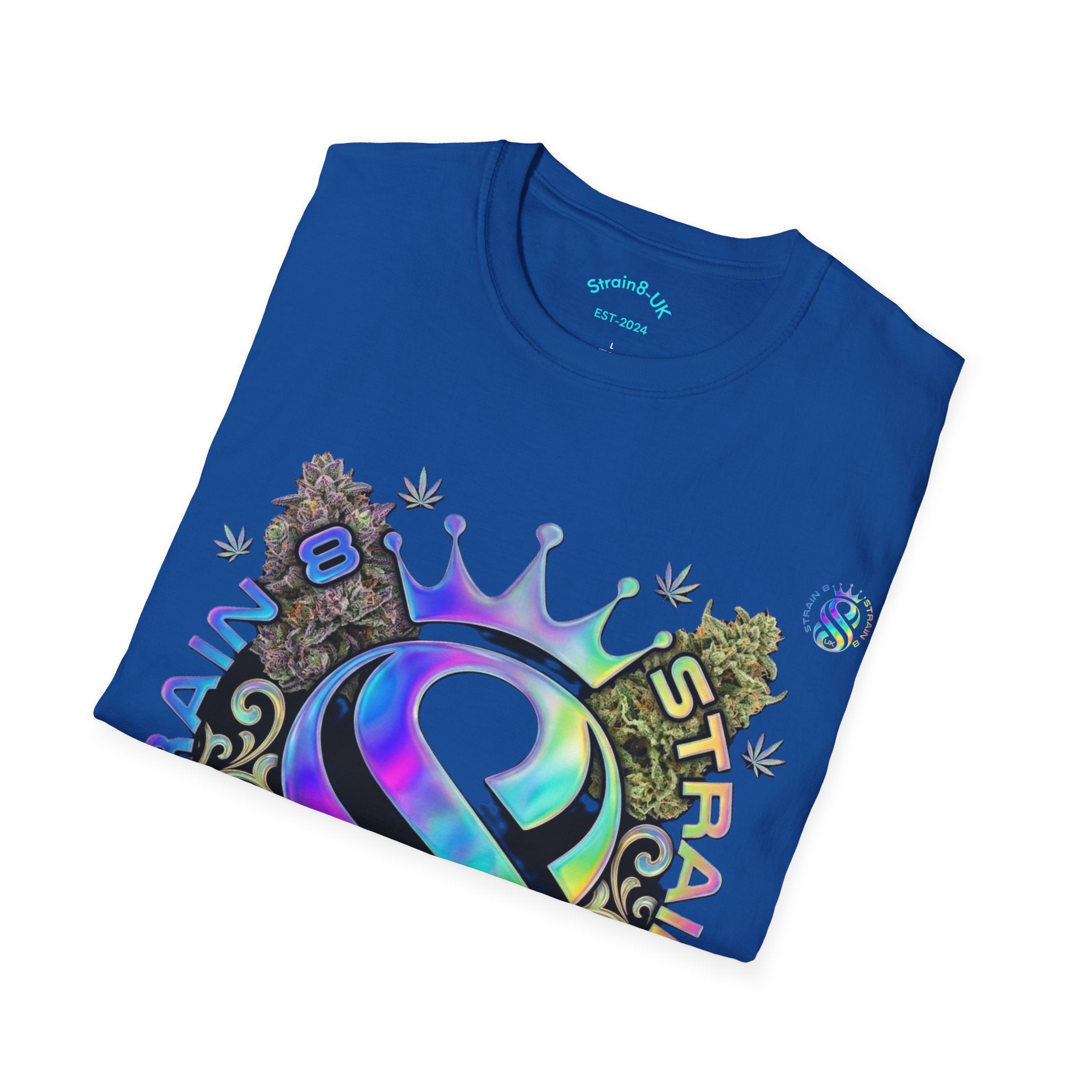 Ampersand S8-UK Logo Crown Graphic T-Shirt — Indica/Sativa S8-UK Streetwear Tee
