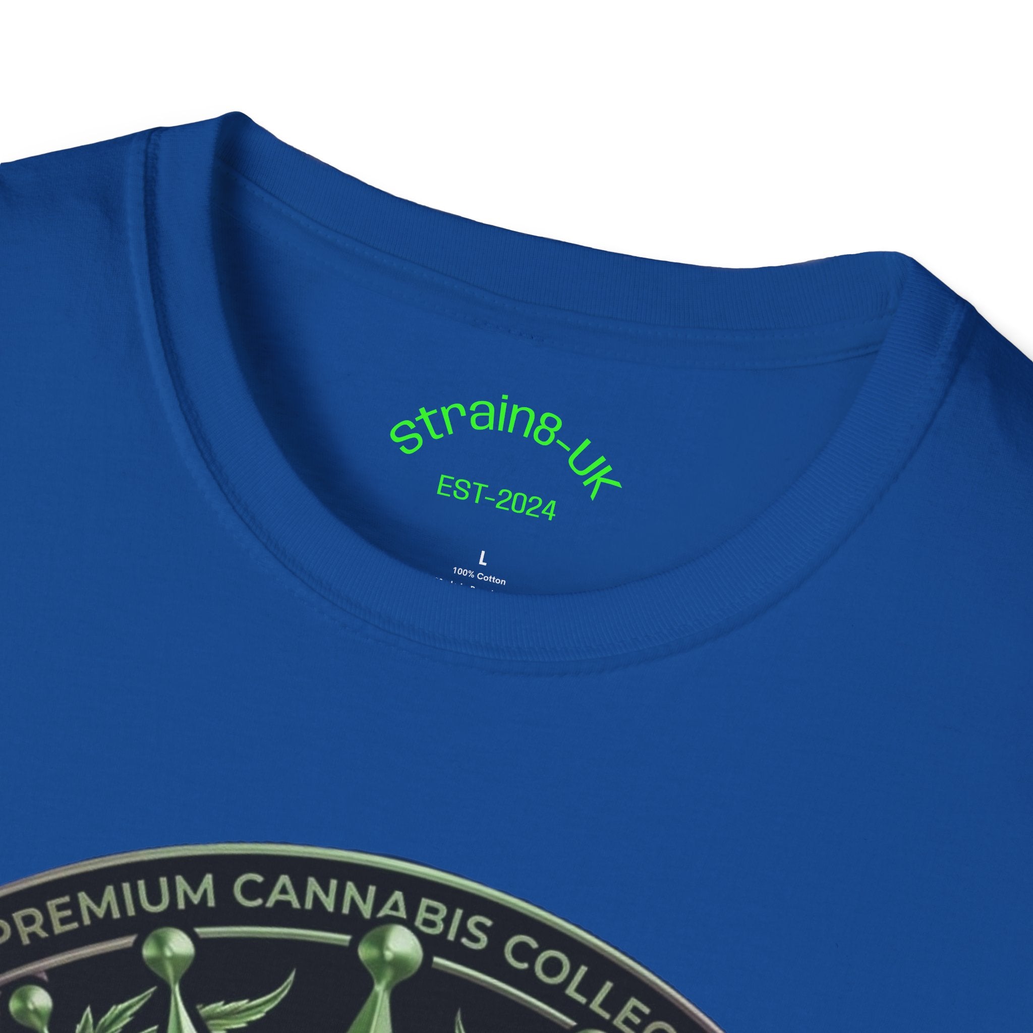 Strain8-UK Cannabis Crown Graffiti T-Shirt — S8-UK Green & Purple Streetwear