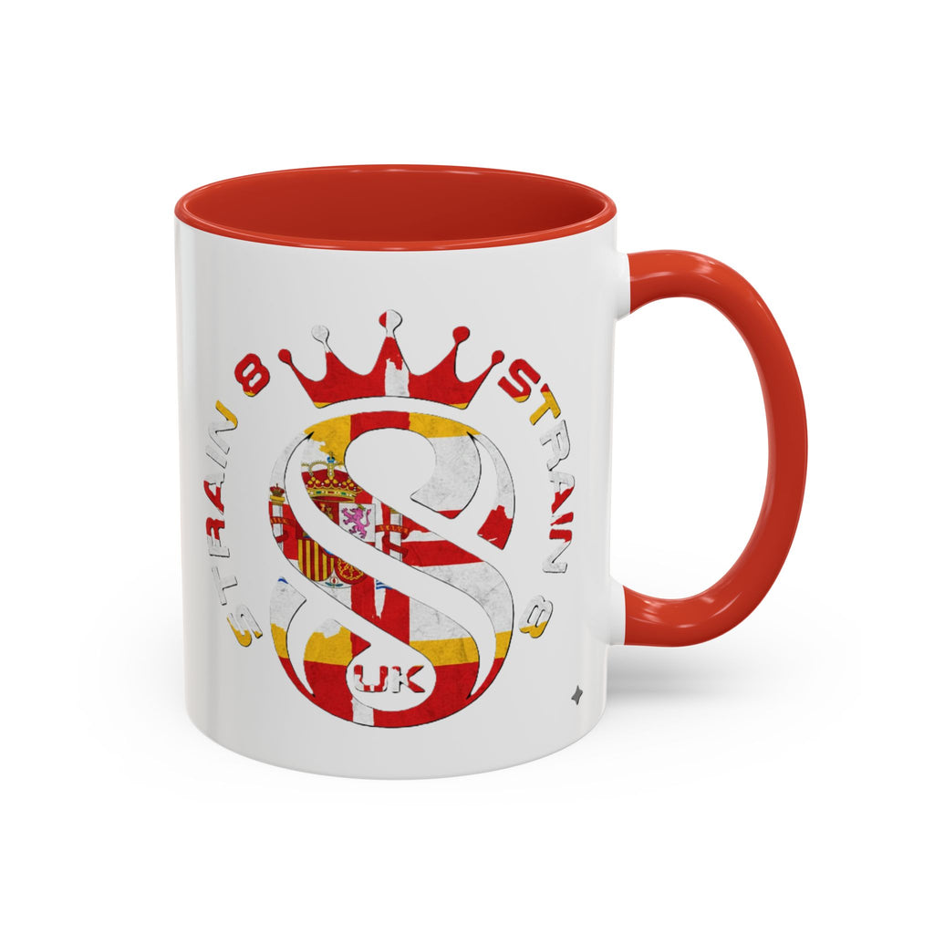 Strain8-UK Fully Spanglish Pride Accent Coffee Mug — 'Soy Español' Crown Monogram (11/15oz)