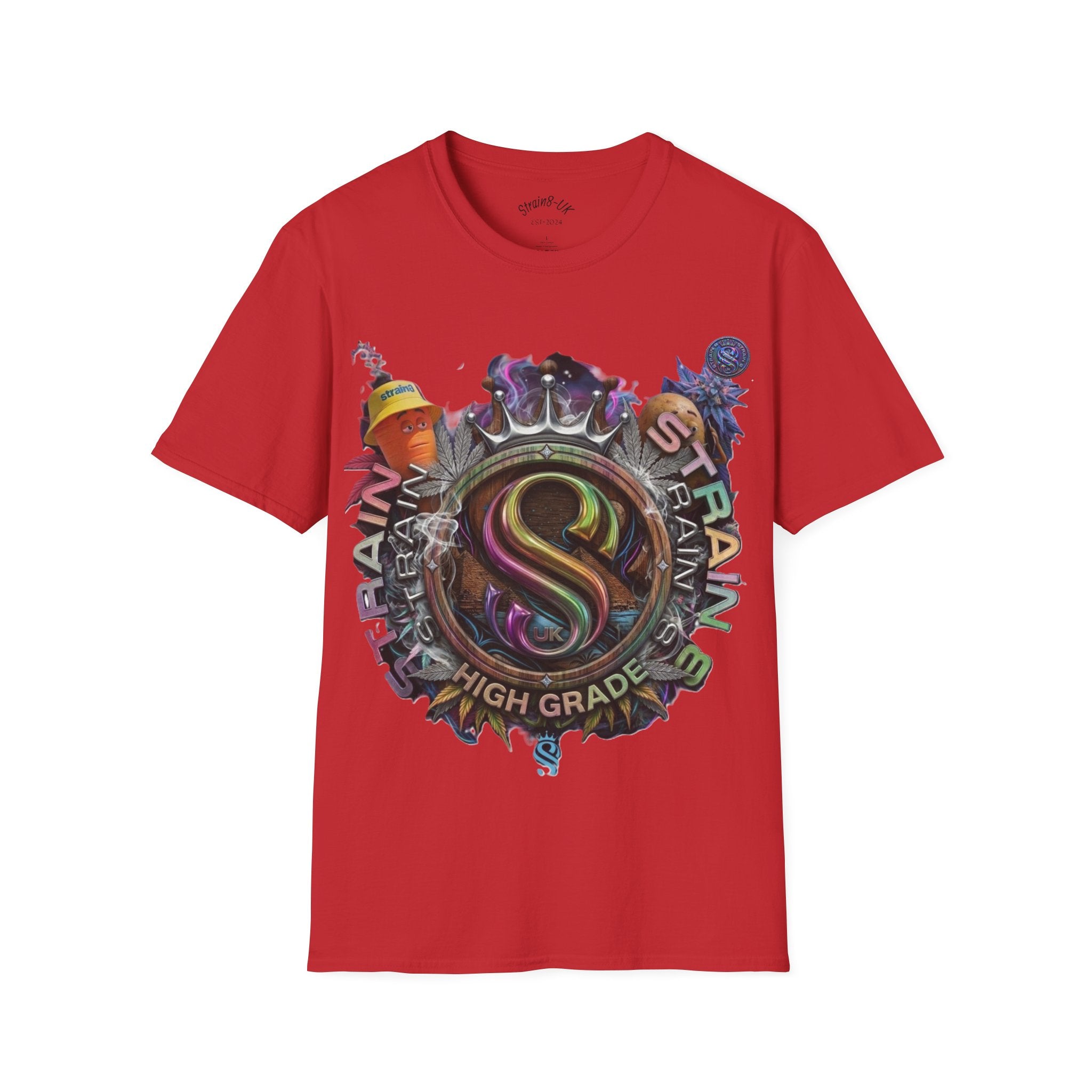 High Grade Strain8-UK Original  Logo Graphic T-Shirt Ted&Fred