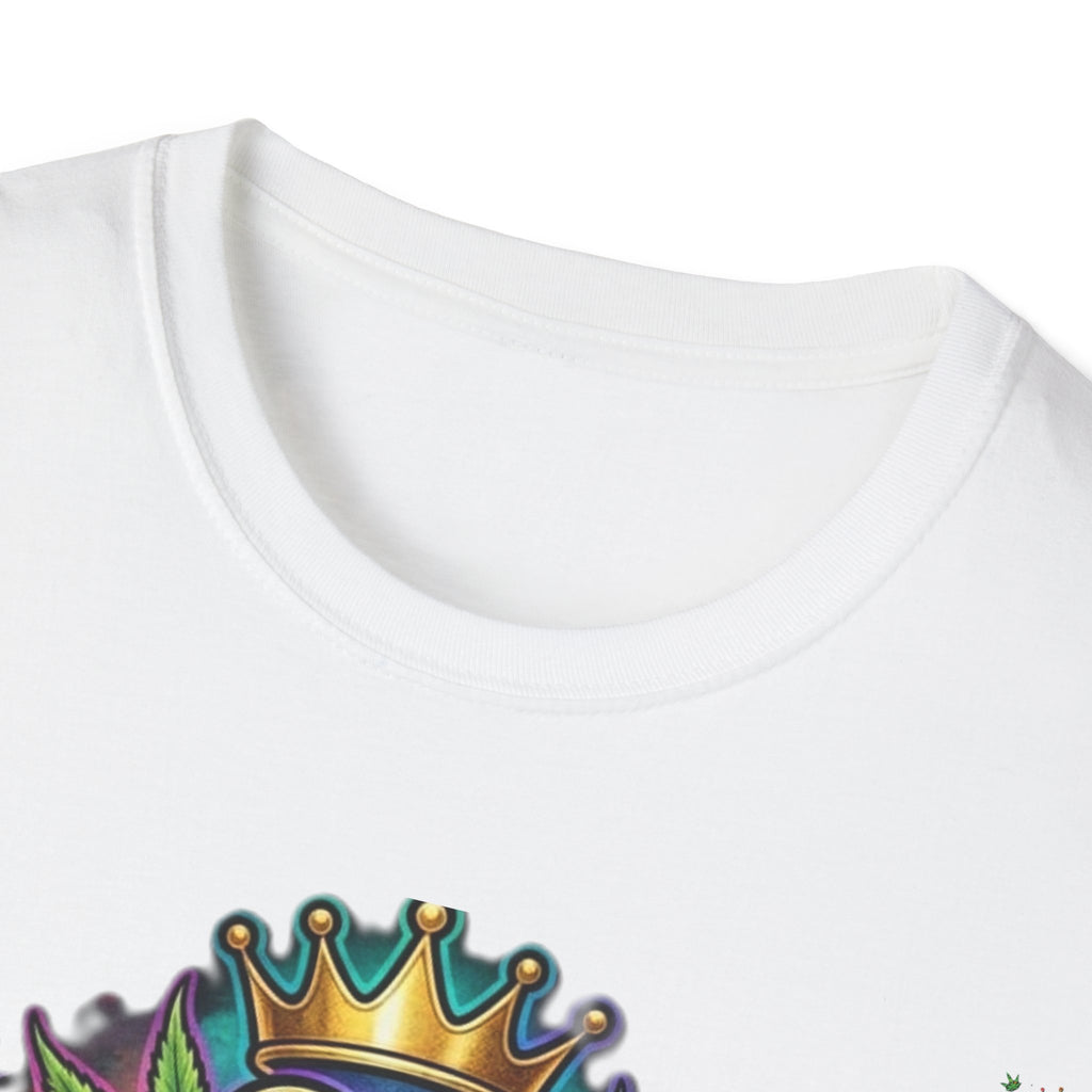 Mrs Always Right Cannabis Strain8-UK  T-Shirt - Colourful Crowned S8-UK Logo Leaf Design
