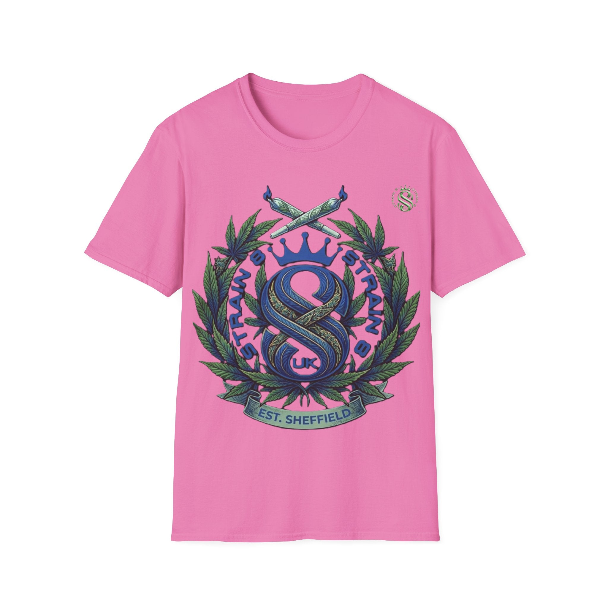 Sheffield Strain8-UK Crest T-Shirt — Vintage Laurel Eloquent Emblem Tee