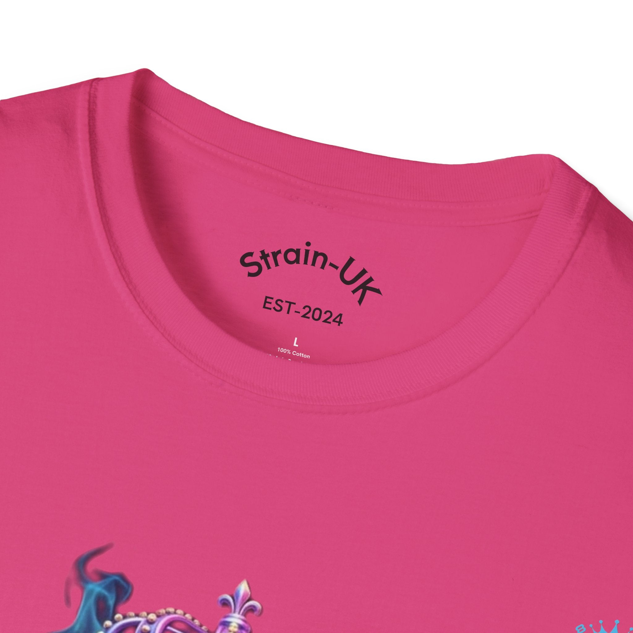 Strain8-UK T-Shirt — Vibrant Floral Design With Original Logo Graphic Tee